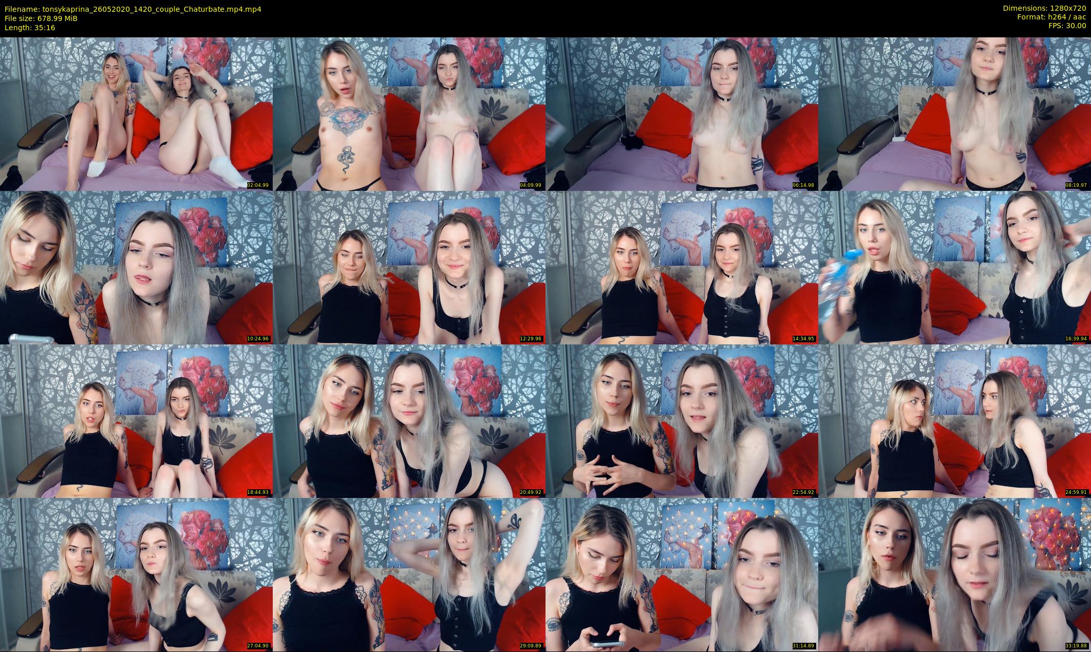 tonsykaprina — 36 minute Chaturbate couple cam show recording, 720p, May 26, 2020