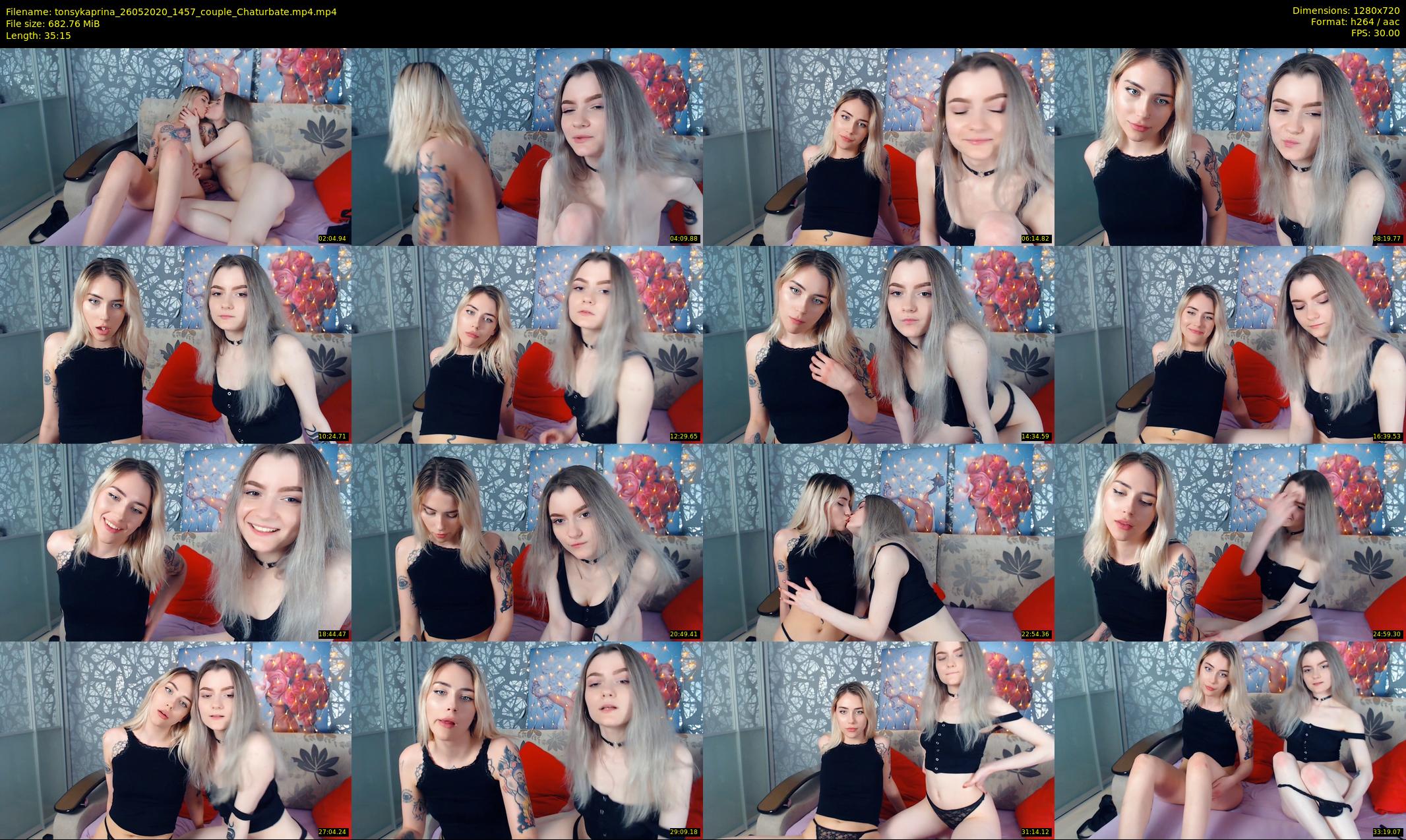 tonsykaprina — 36 minute Chaturbate couple cam show recording, 720p, May 26, 2020