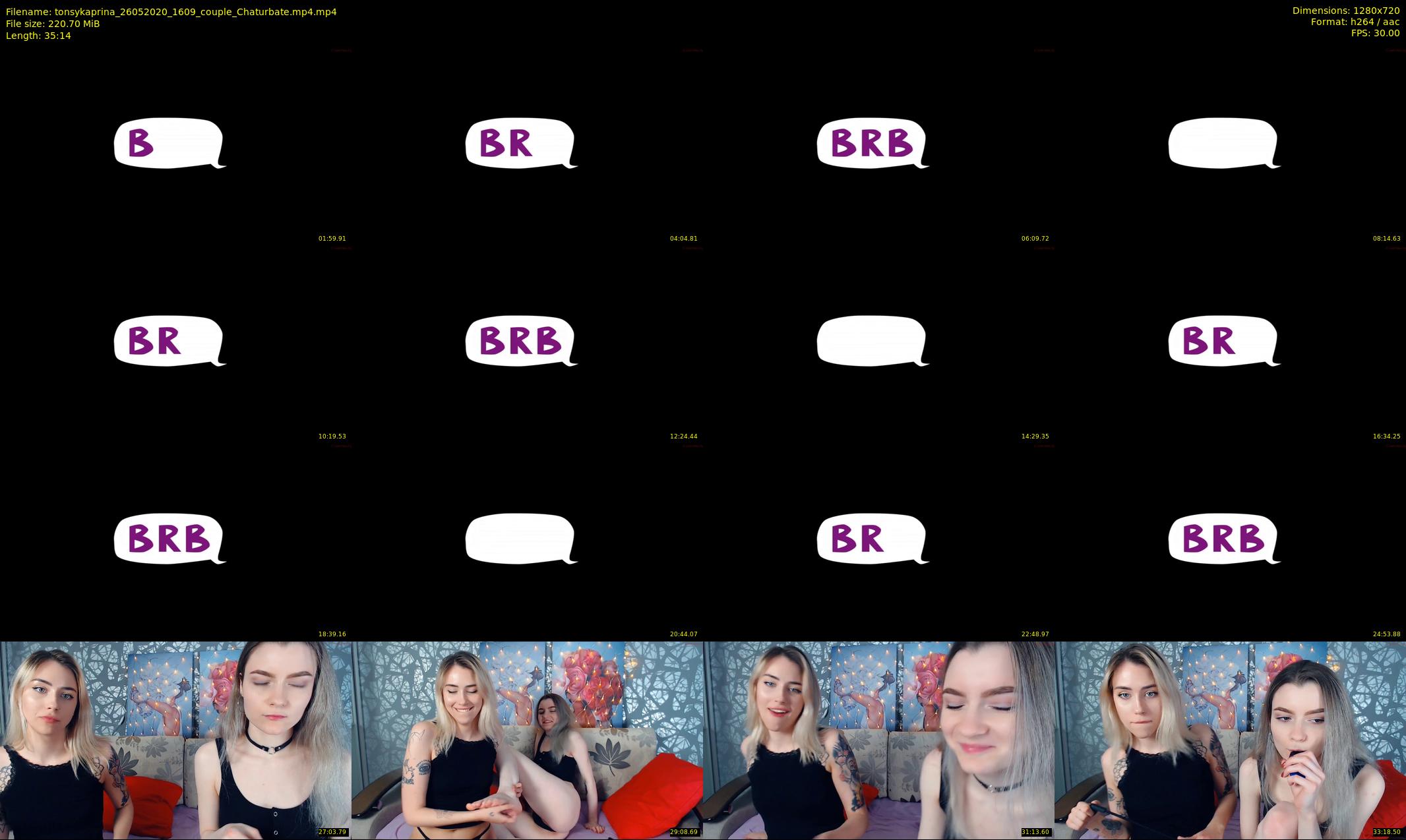 tonsykaprina — 36 minute Chaturbate couple cam show recording, 720p, May 26, 2020