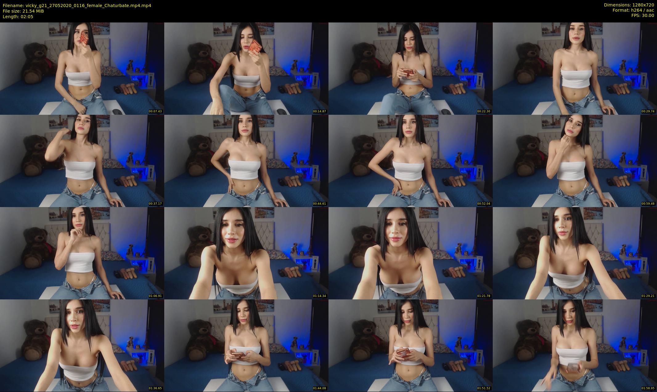 vicky_g21 — 3 minute Chaturbate female cam show recording, 720p, May 27, 2020