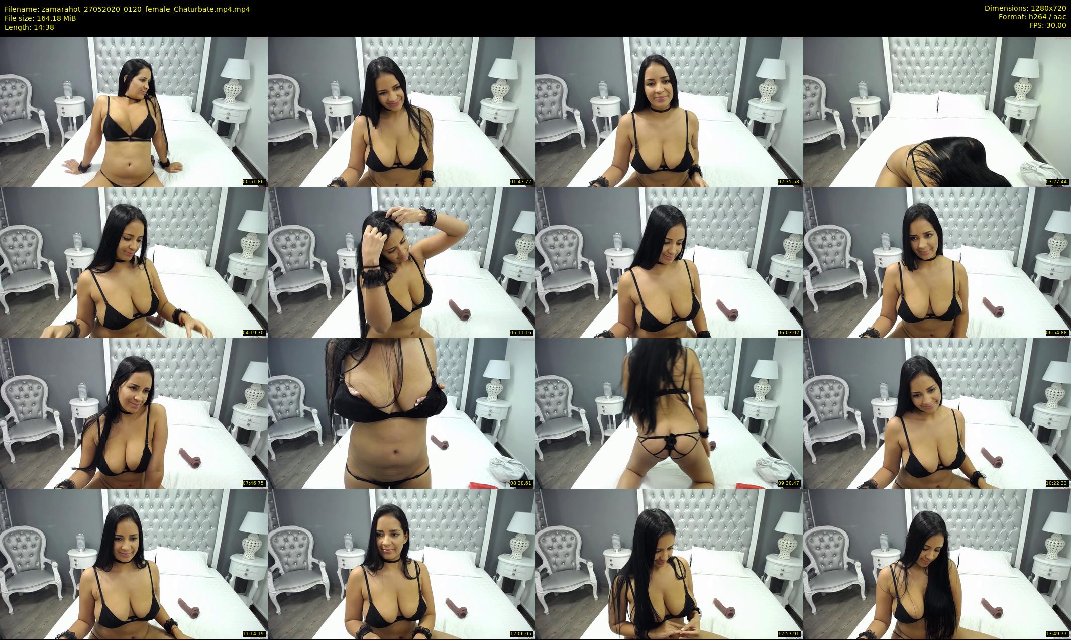 zamarahot — 15 minute Chaturbate female cam show recording, 720p, May 27, 2020
