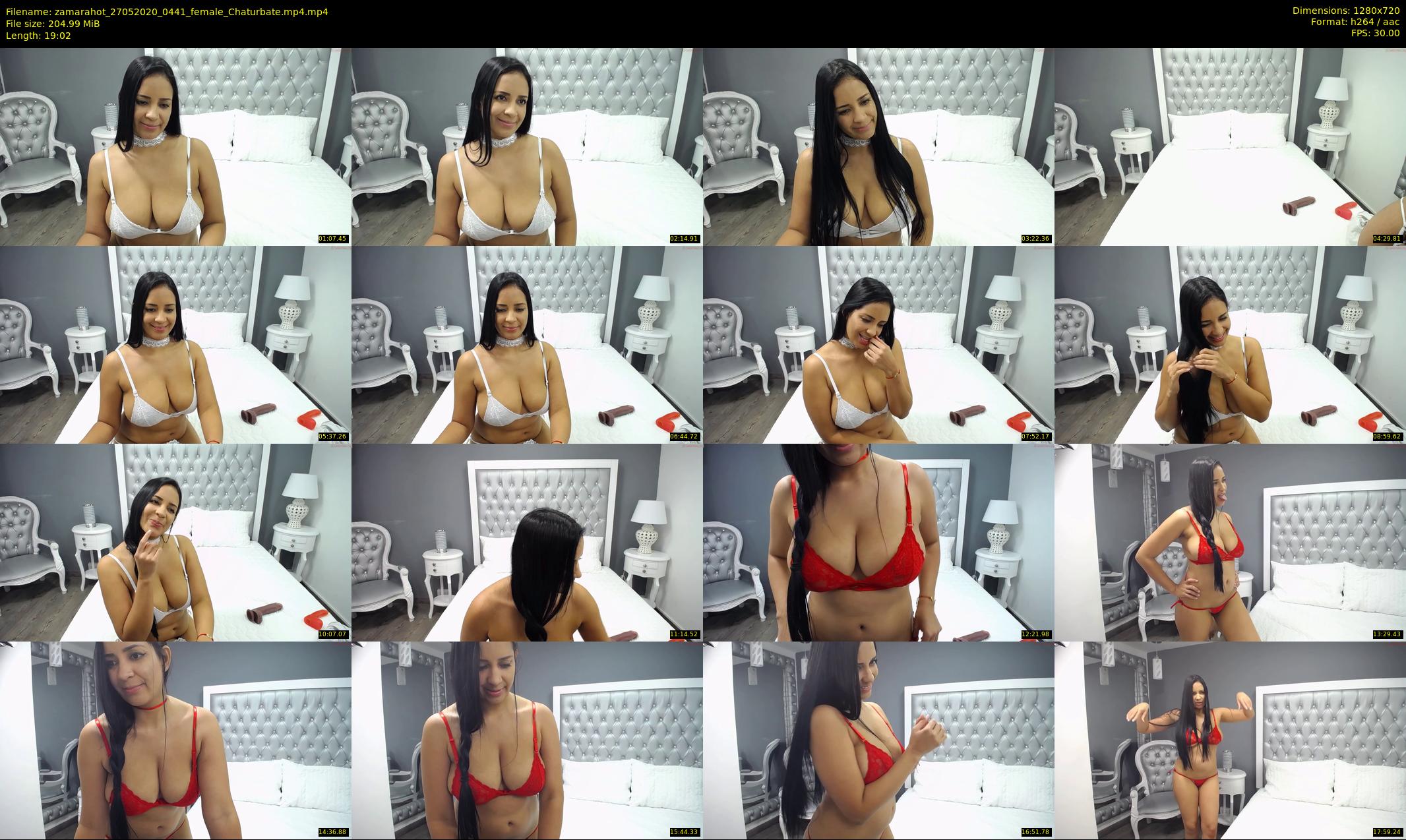 zamarahot — 20 minute Chaturbate female cam show recording, 720p, May 27, 2020