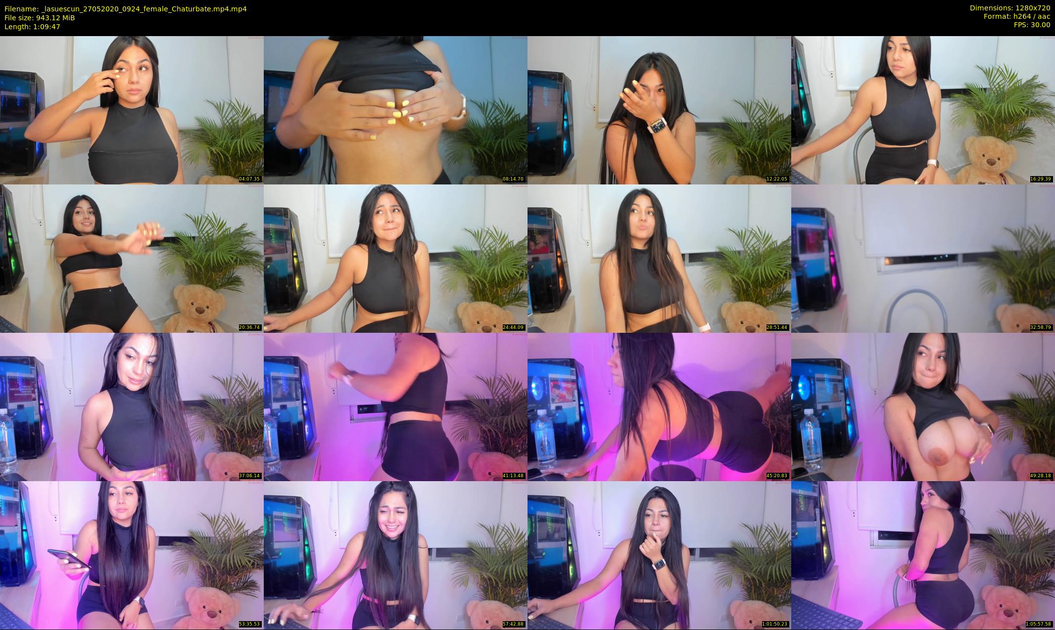 _lasuescun — 70 minute Chaturbate female cam show recording, 720p, May 27, 2020