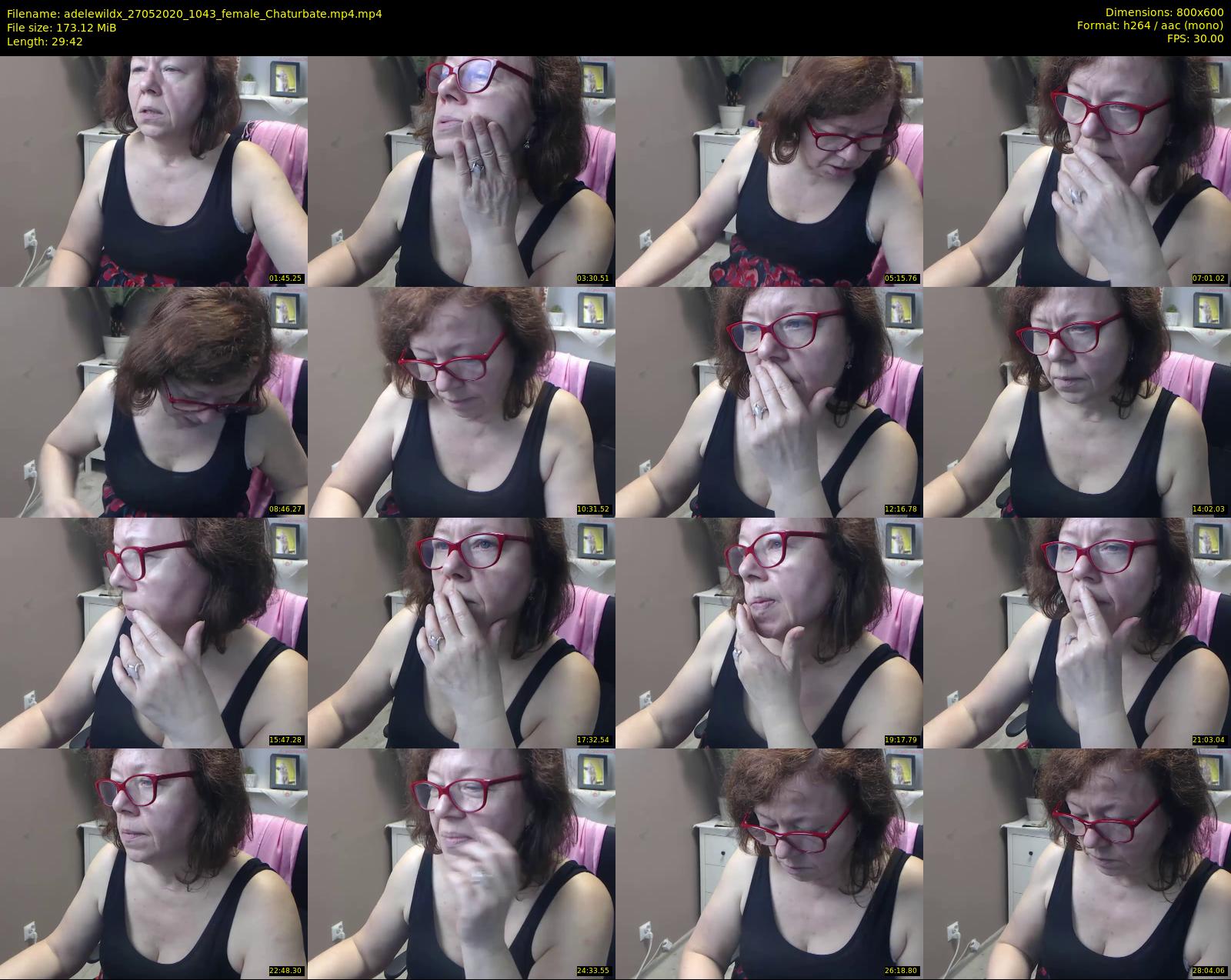 adelewildx — 30 minute Chaturbate female cam show recording, 480p, May 27, 2020