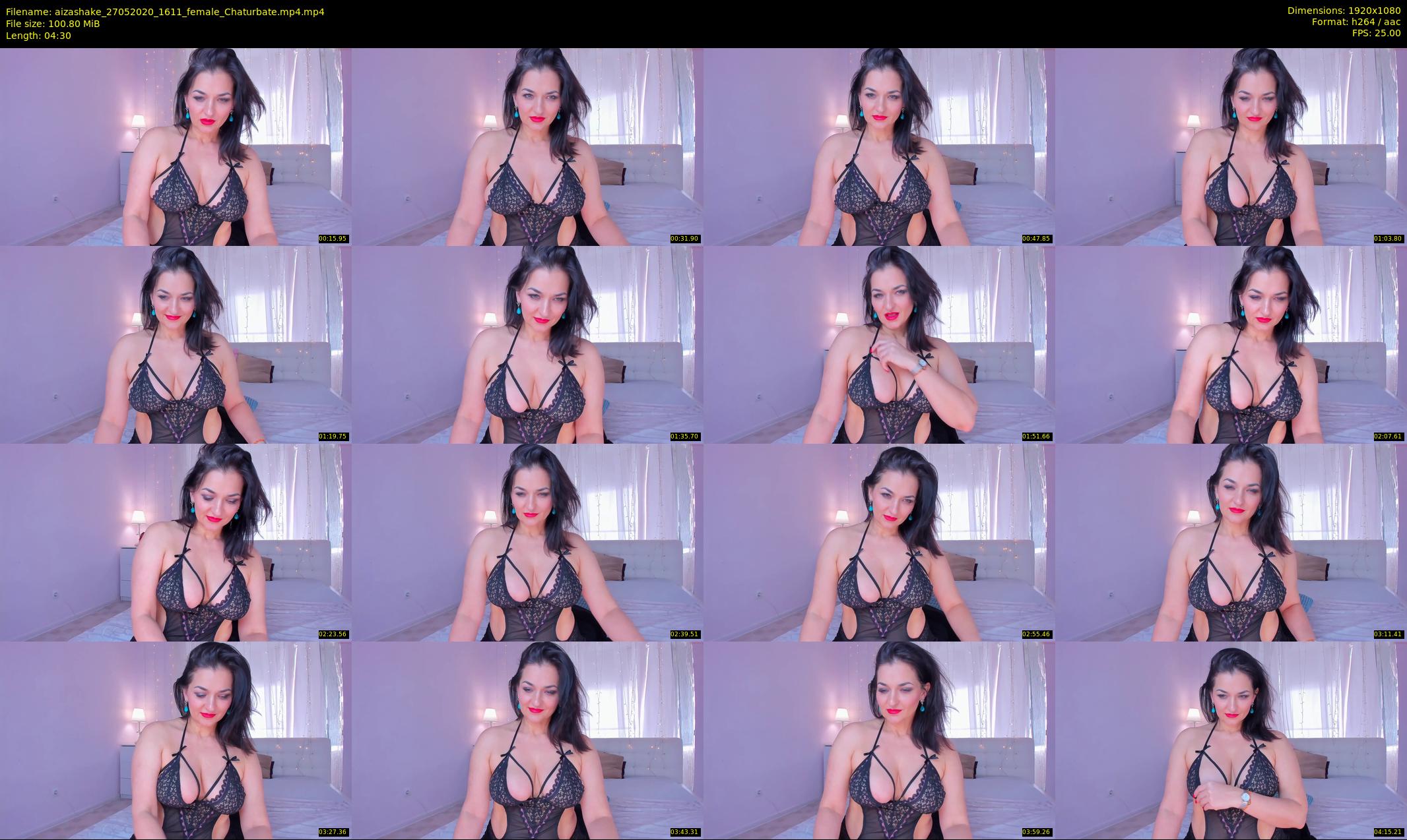 aizashake — 5 minute Chaturbate female cam show recording, 1080p, May 27, 2020