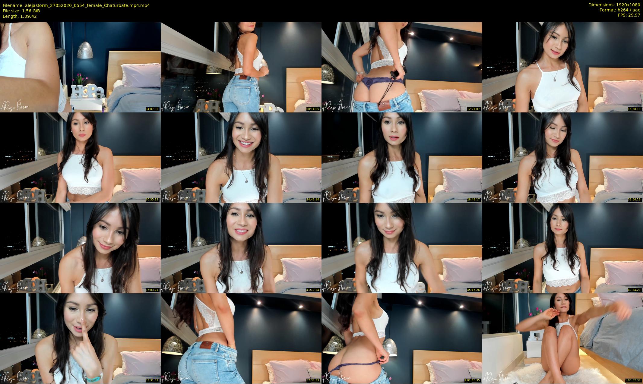 alejastorm — 70 minute Chaturbate female cam show recording, 1080p, May 27, 2020