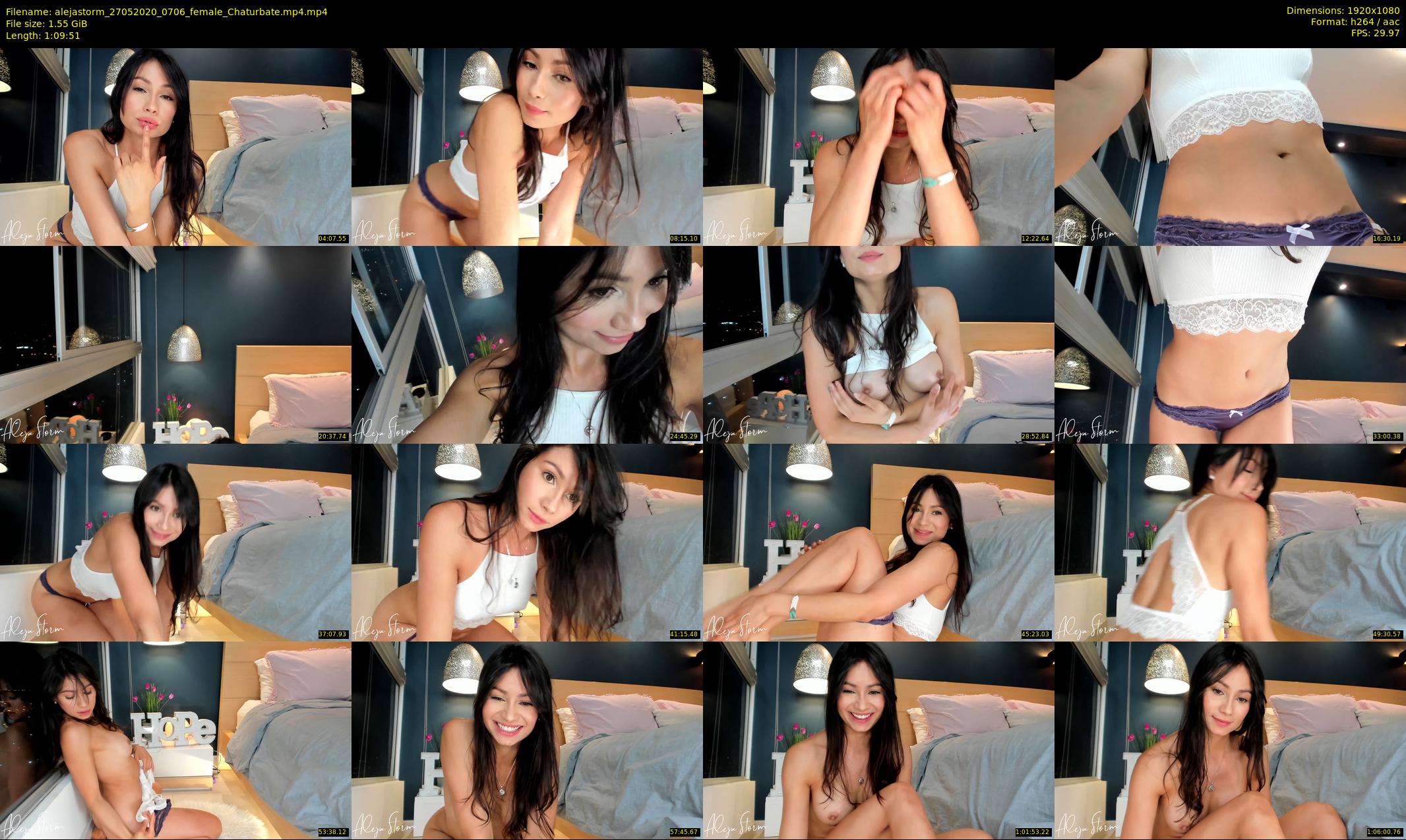 alejastorm — 70 minute Chaturbate female cam show recording, 1080p, May 27, 2020