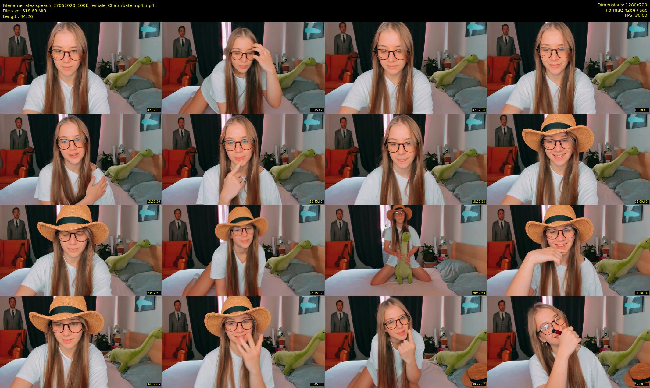 alexispeach — 45 minute Chaturbate female cam show recording, 720p, May 27, 2020