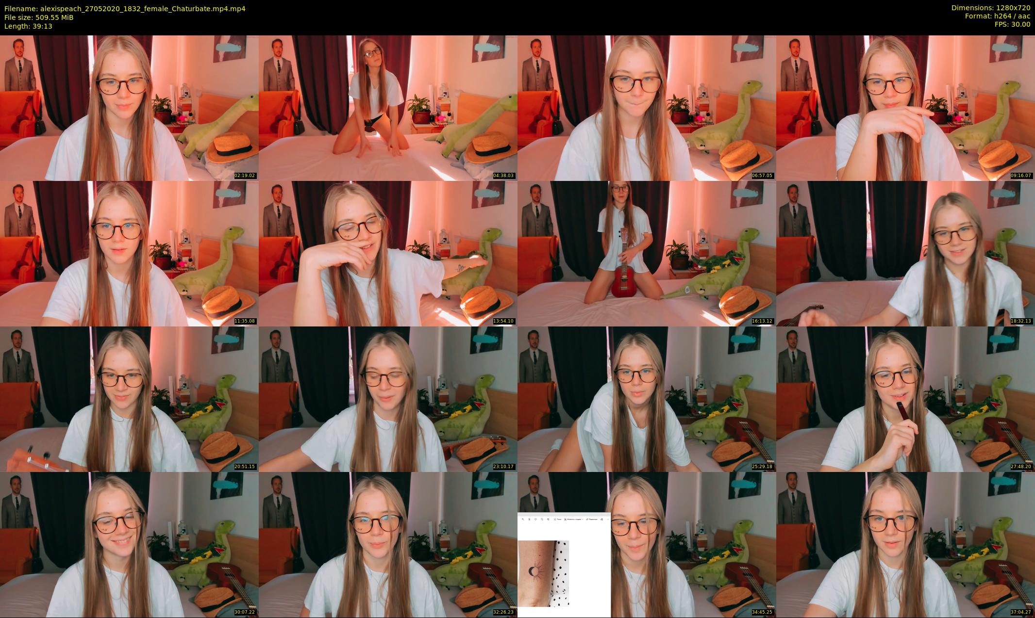 alexispeach — 40 minute Chaturbate female cam show recording, 720p, May 27, 2020