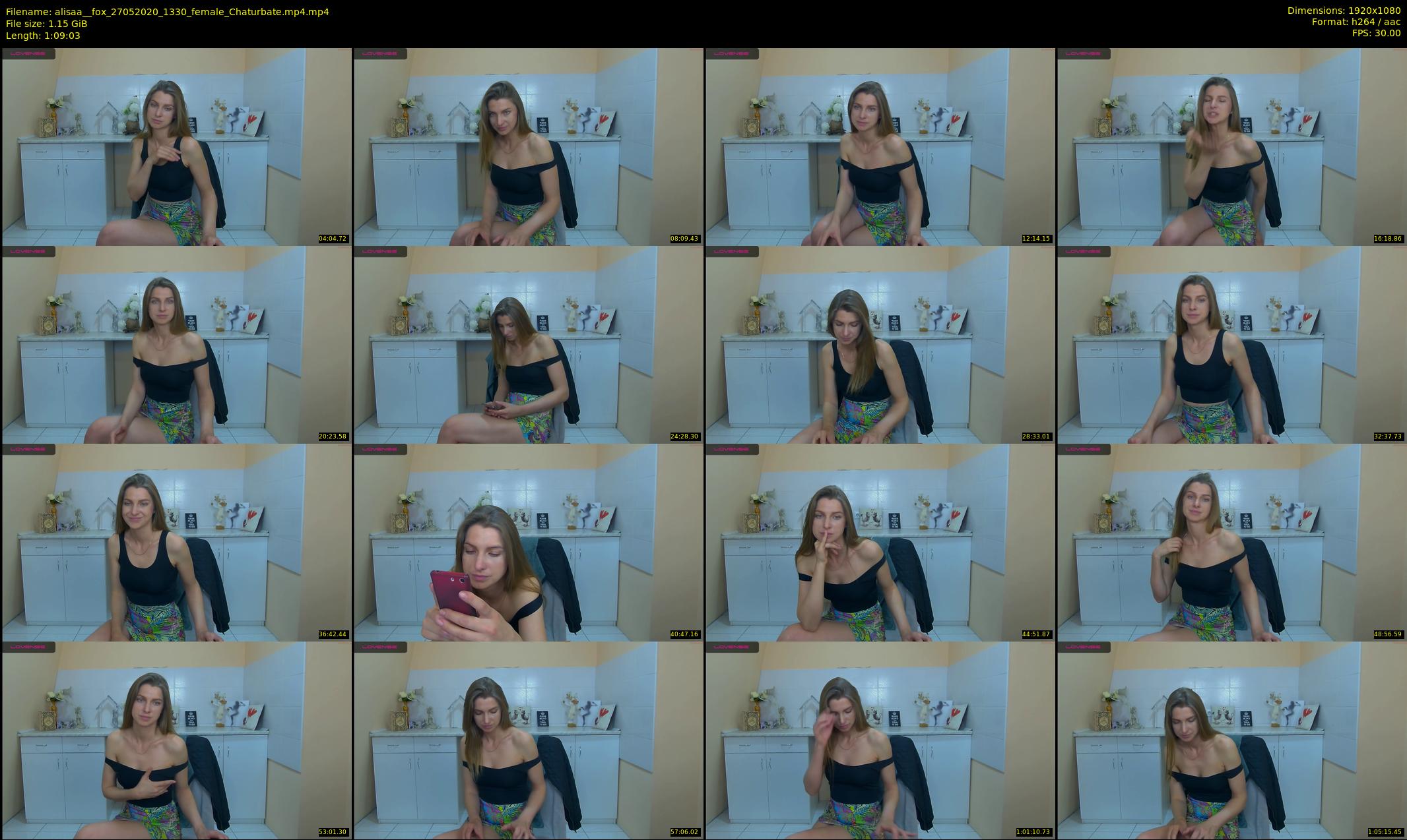 alisaa__fox — 70 minute Chaturbate female cam show recording, 1080p, May 27, 2020