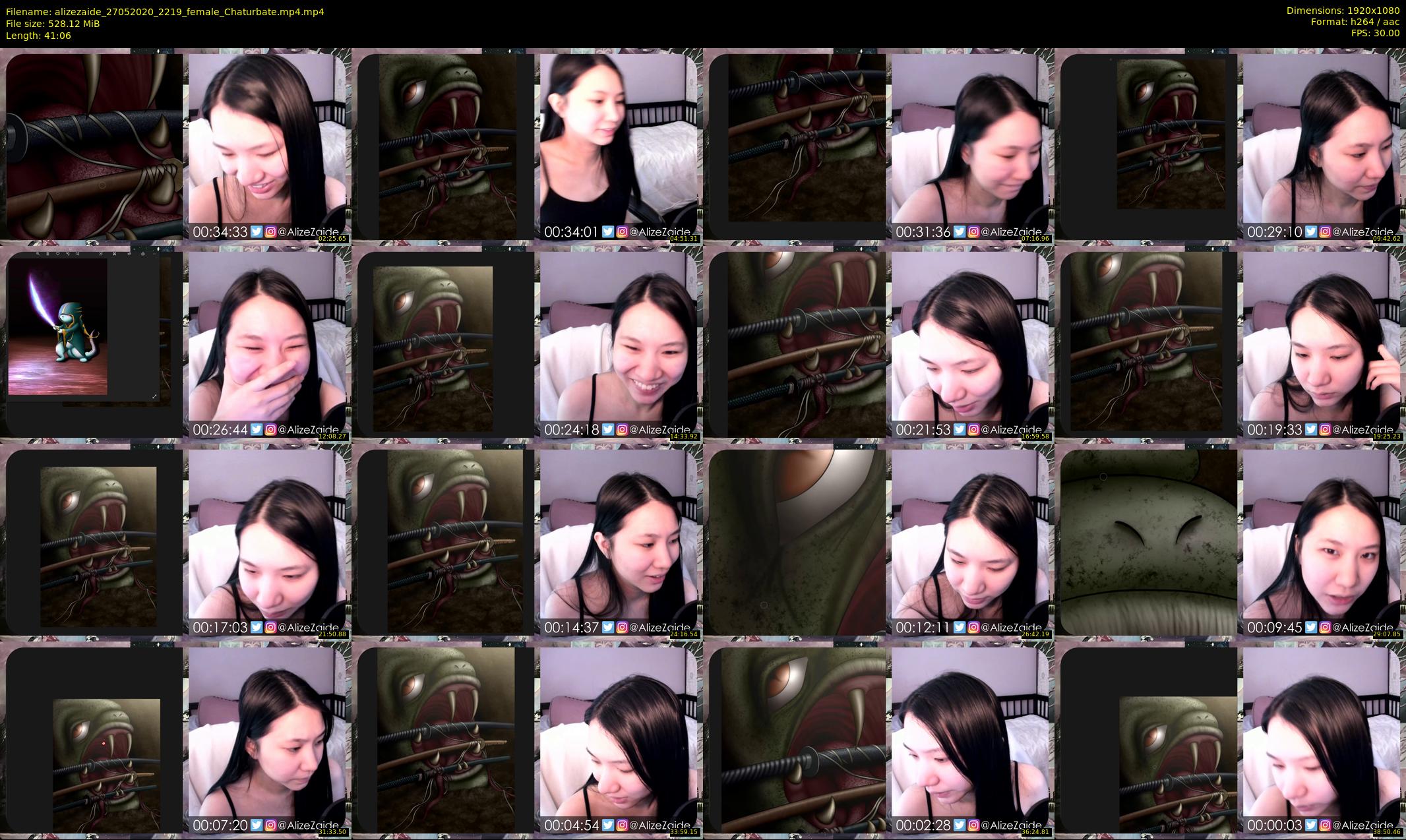 alizezaide — 42 minute Chaturbate female cam show recording, 1080p, May 27, 2020