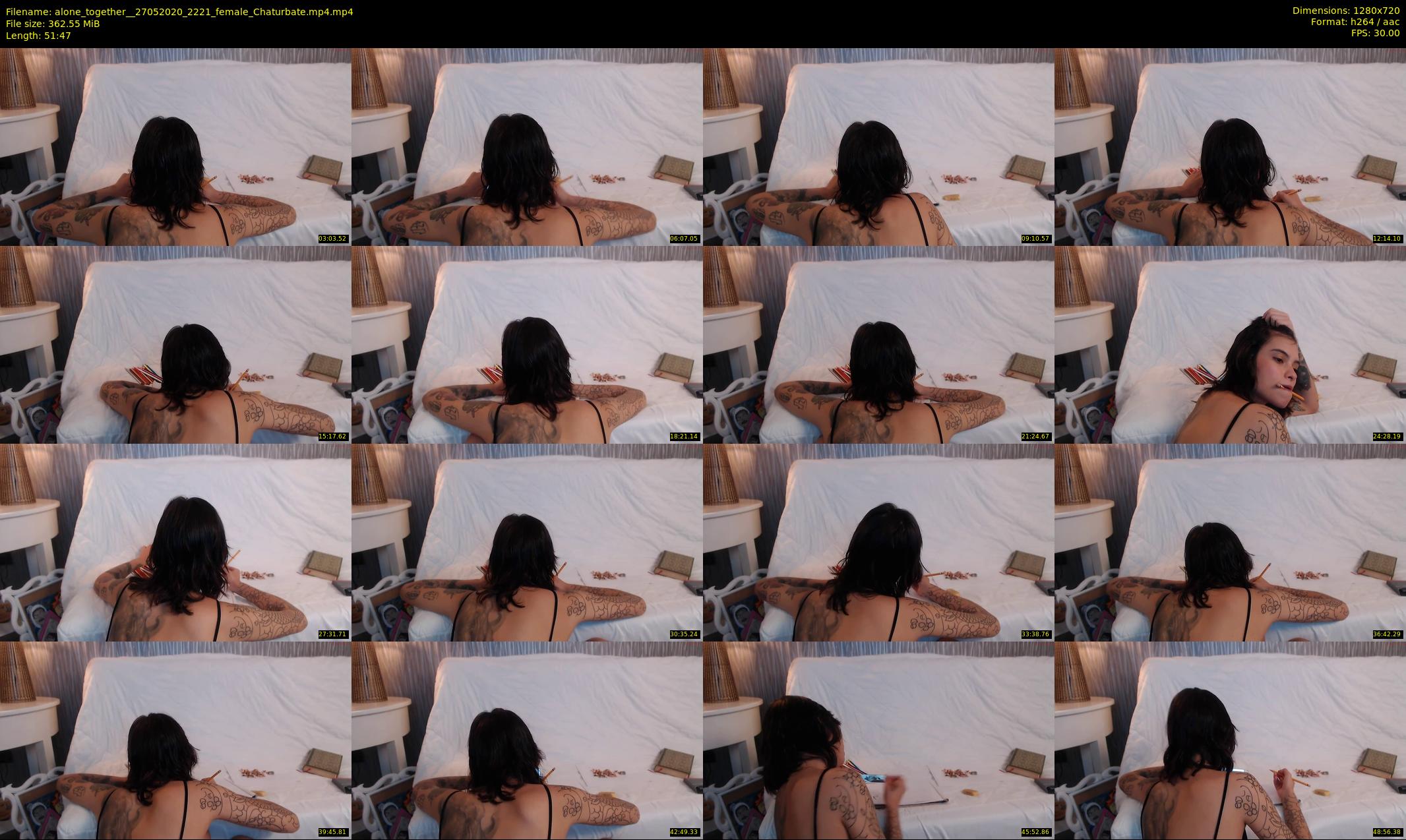 alone_together_ — 52 minute Chaturbate female cam show recording, 720p, May 27, 2020