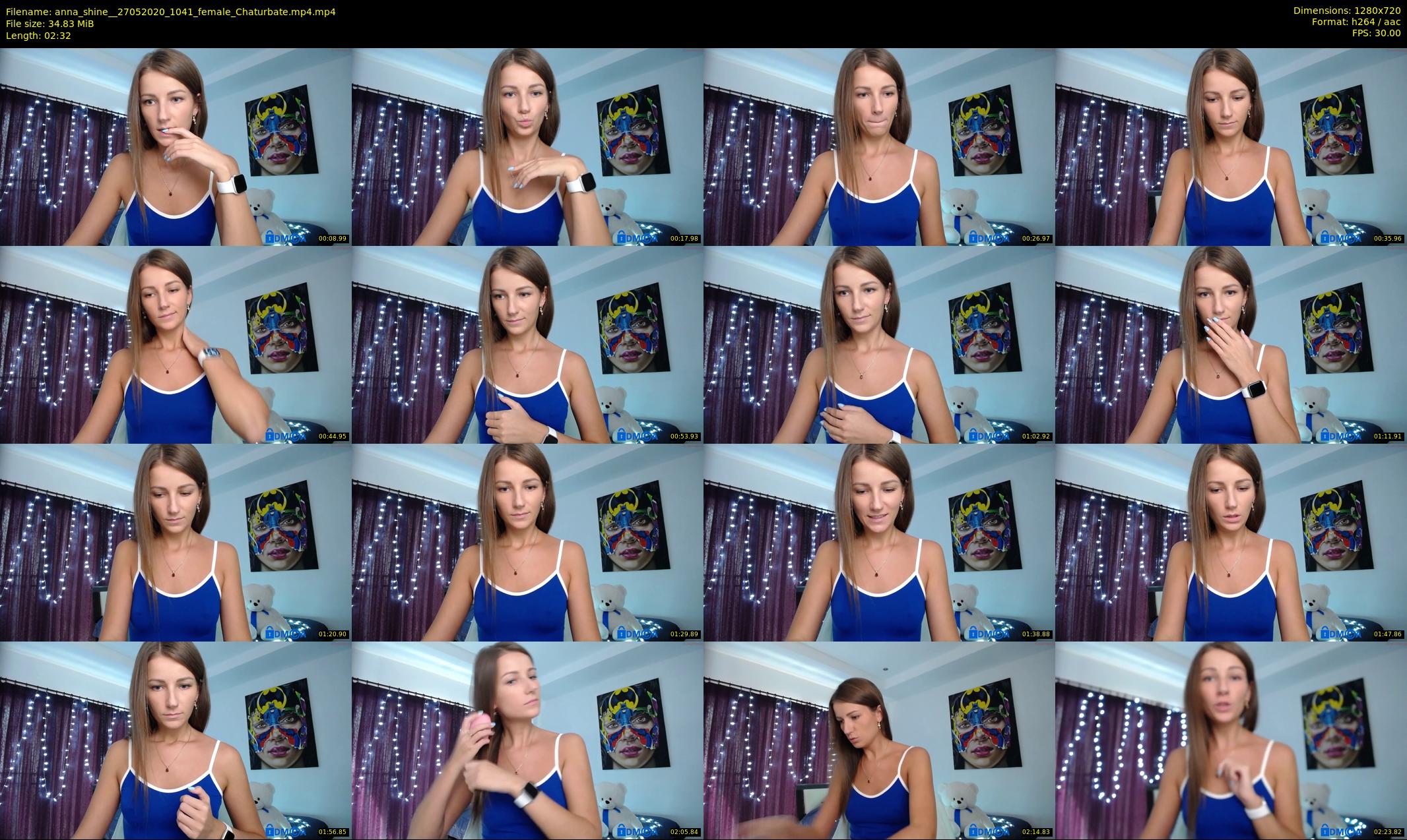 anna_shine_ — 3 minute Chaturbate female cam show recording, 720p, May 27, 2020