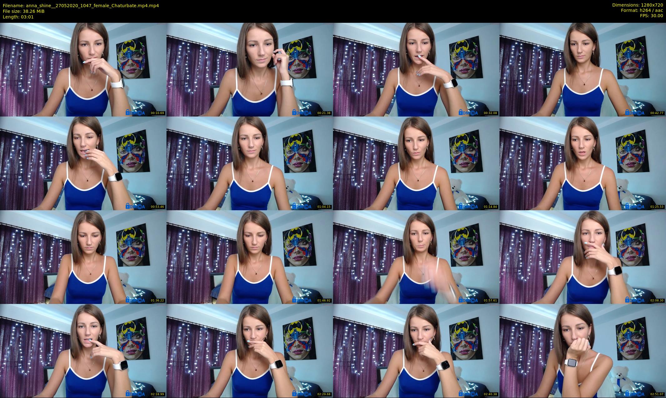 anna_shine_ — 4 minute Chaturbate female cam show recording, 720p, May 27, 2020