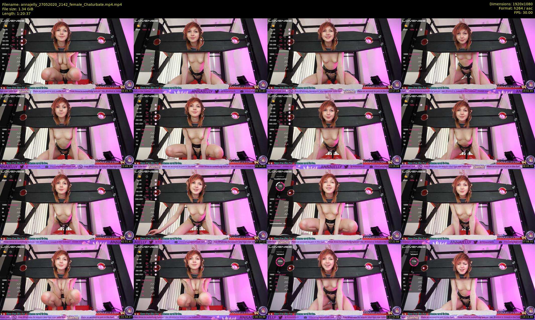 annajelly — 81 minute Chaturbate couple cam show recording, 1080p, May 27, 2020