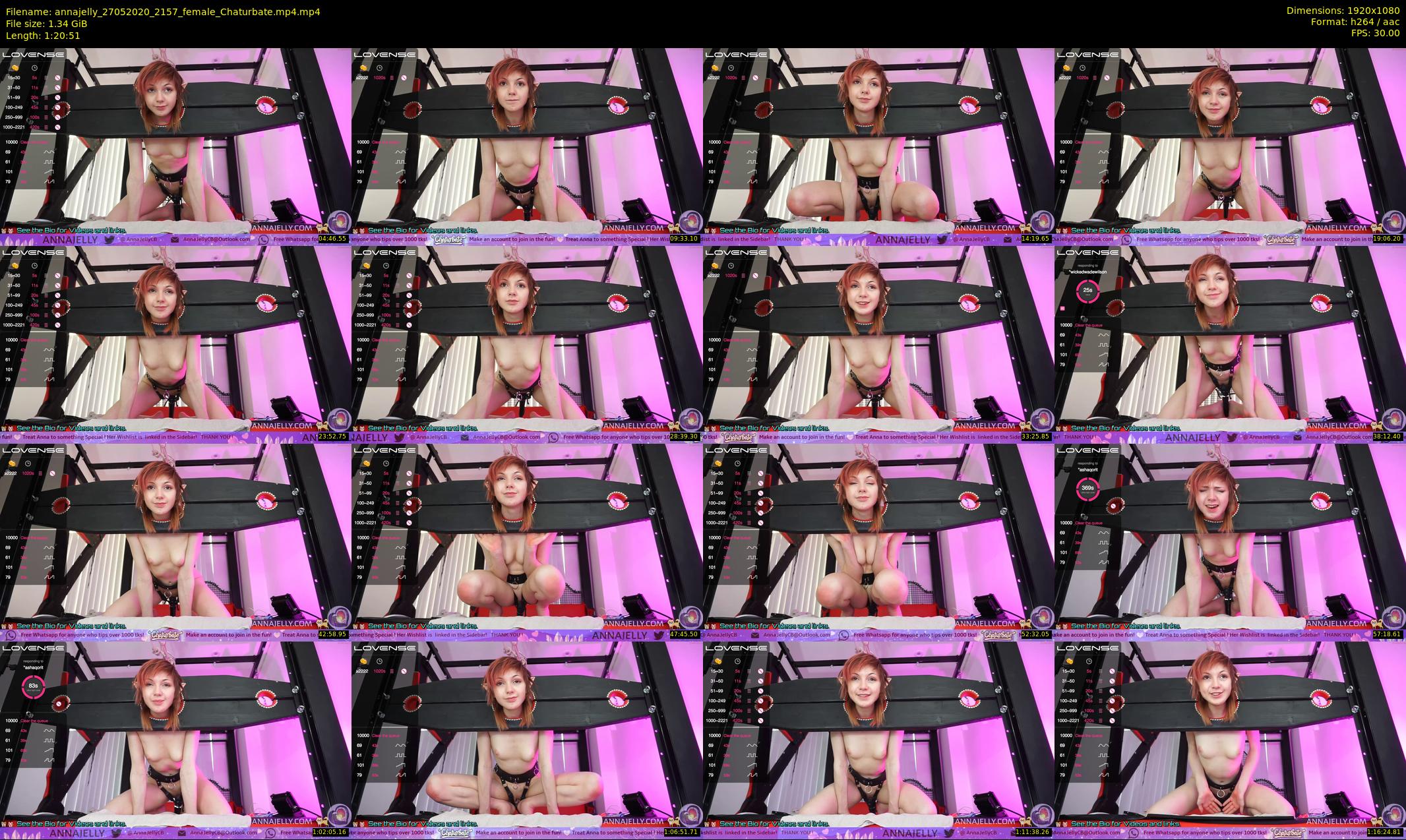 annajelly — 81 minute Chaturbate couple cam show recording, 1080p, May 27, 2020