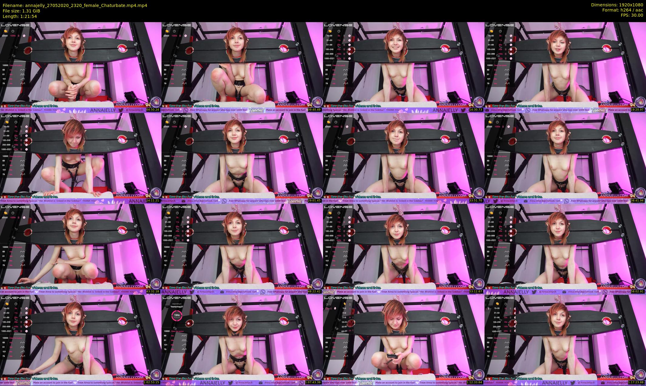 annajelly — 82 minute Chaturbate couple cam show recording, 1080p, May 27, 2020