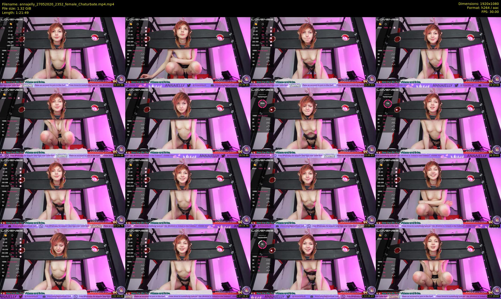 annajelly — 82 minute Chaturbate couple cam show recording, 1080p, May 27, 2020