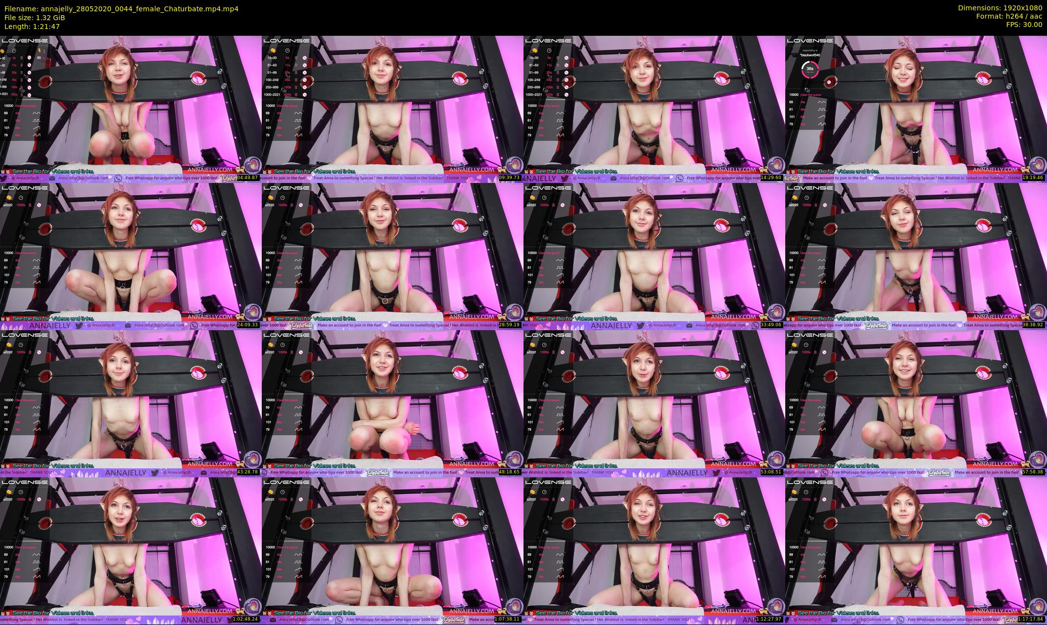 annajelly — 82 minute Chaturbate couple cam show recording, 1080p, May 28, 2020