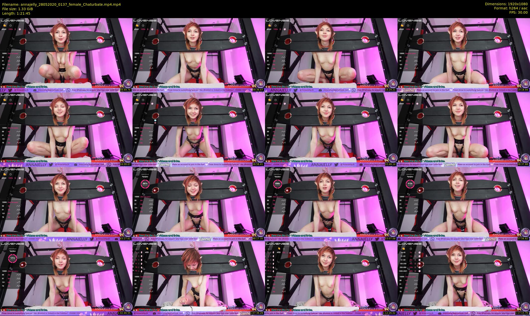 annajelly — 82 minute Chaturbate couple cam show recording, 1080p, May 28, 2020