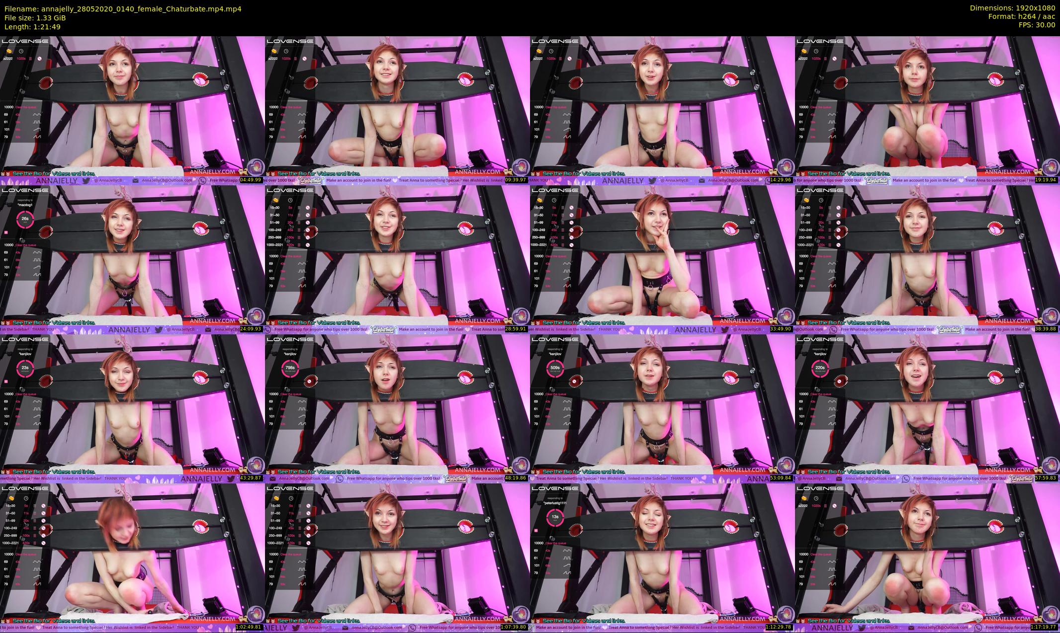 annajelly — 82 minute Chaturbate couple cam show recording, 1080p, May 28, 2020