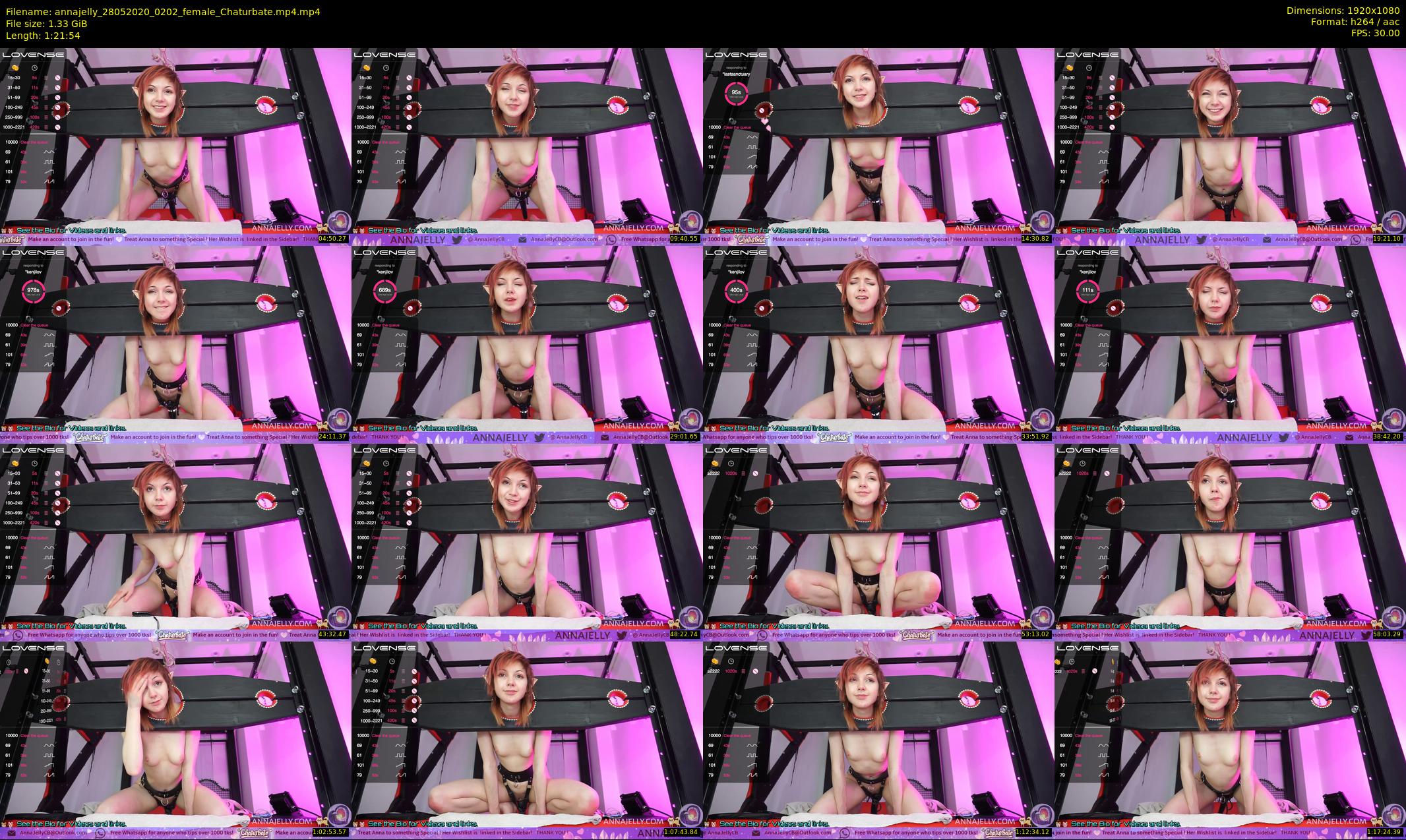 annajelly — 82 minute Chaturbate couple cam show recording, 1080p, May 28, 2020