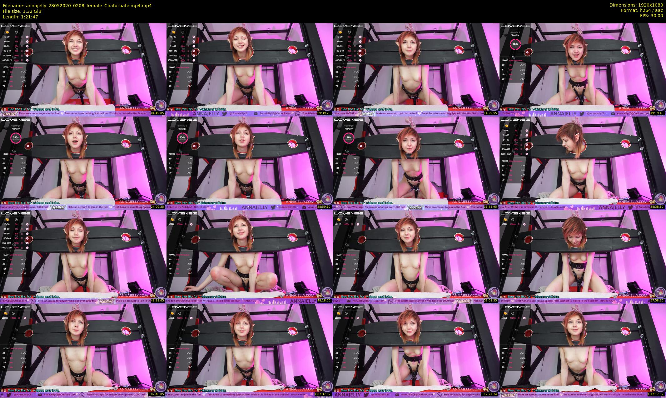 annajelly — 82 minute Chaturbate couple cam show recording, 1080p, May 28, 2020