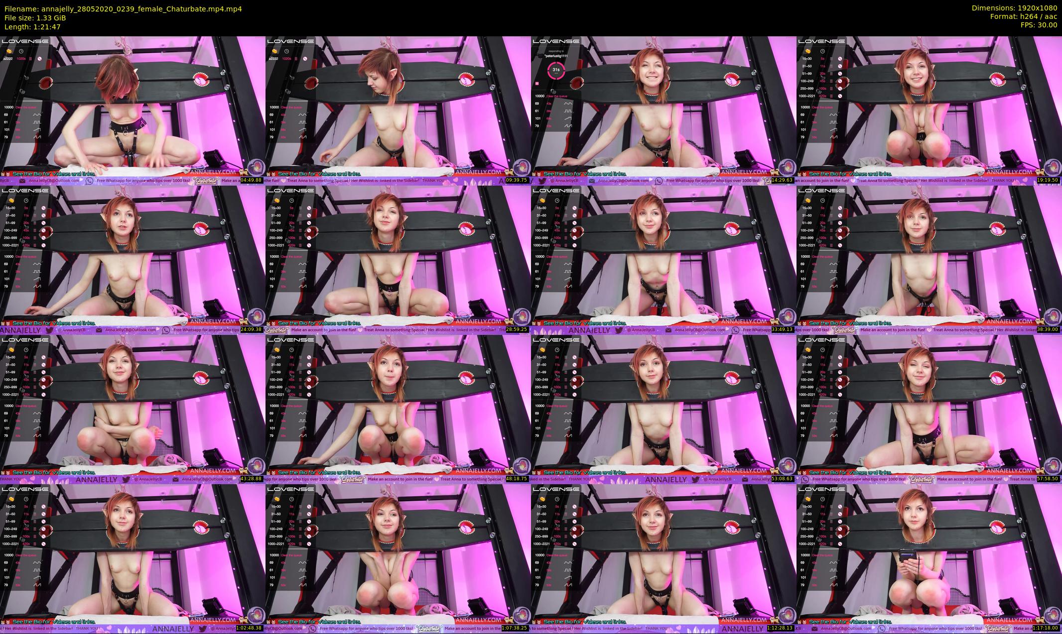 annajelly — 82 minute Chaturbate couple cam show recording, 1080p, May 28, 2020