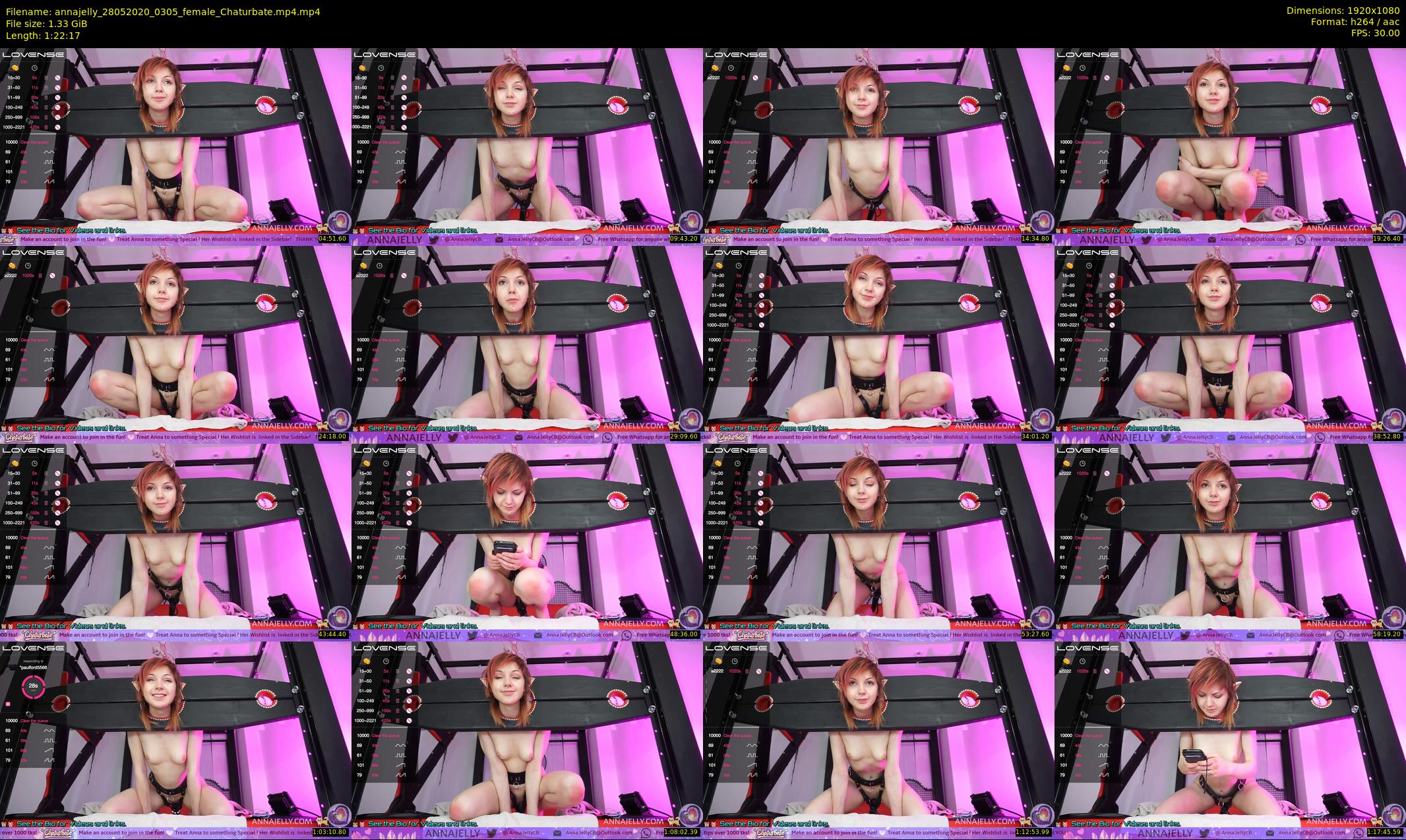 annajelly — 83 minute Chaturbate couple cam show recording, 1080p, May 28, 2020