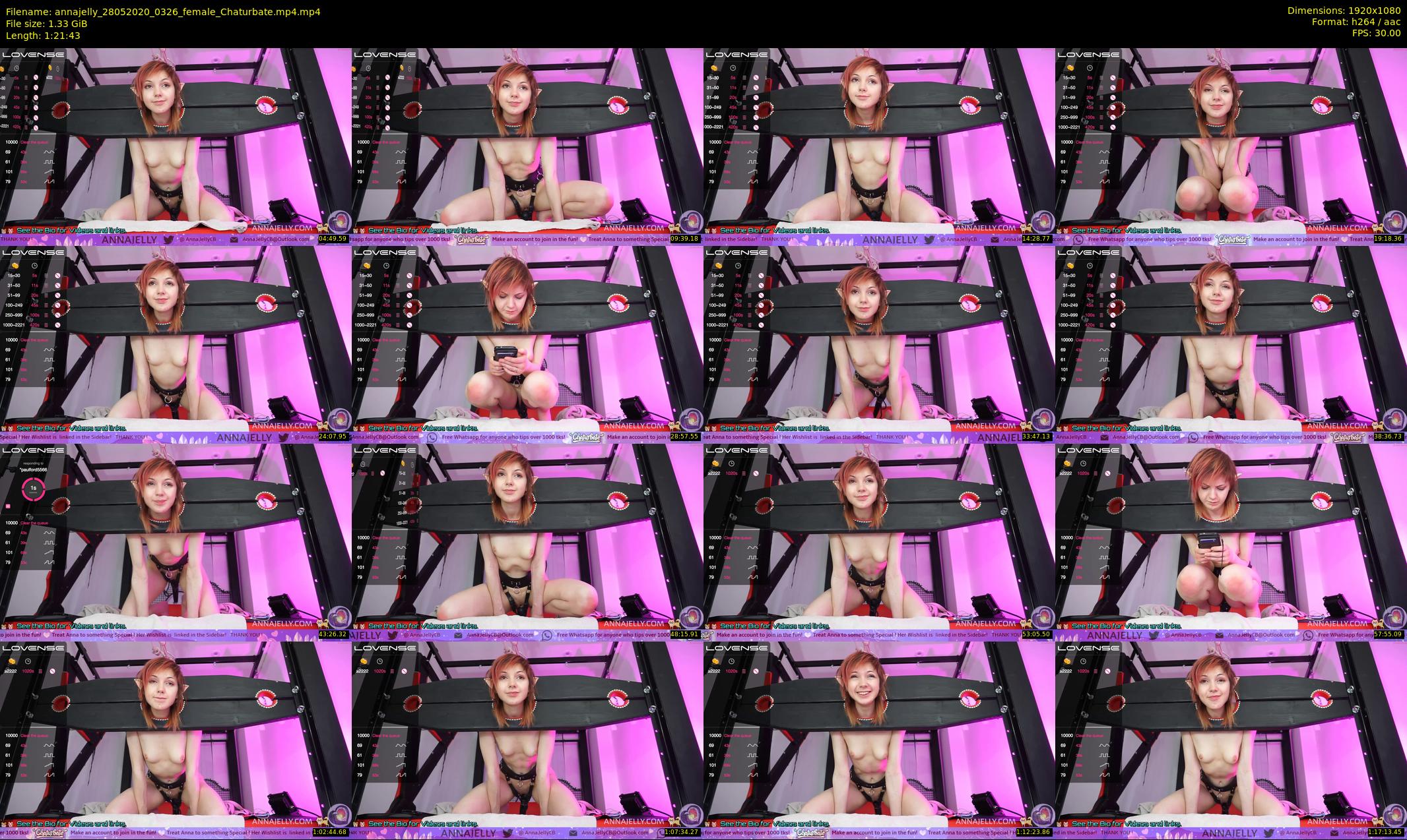 annajelly — 82 minute Chaturbate couple cam show recording, 1080p, May 28, 2020