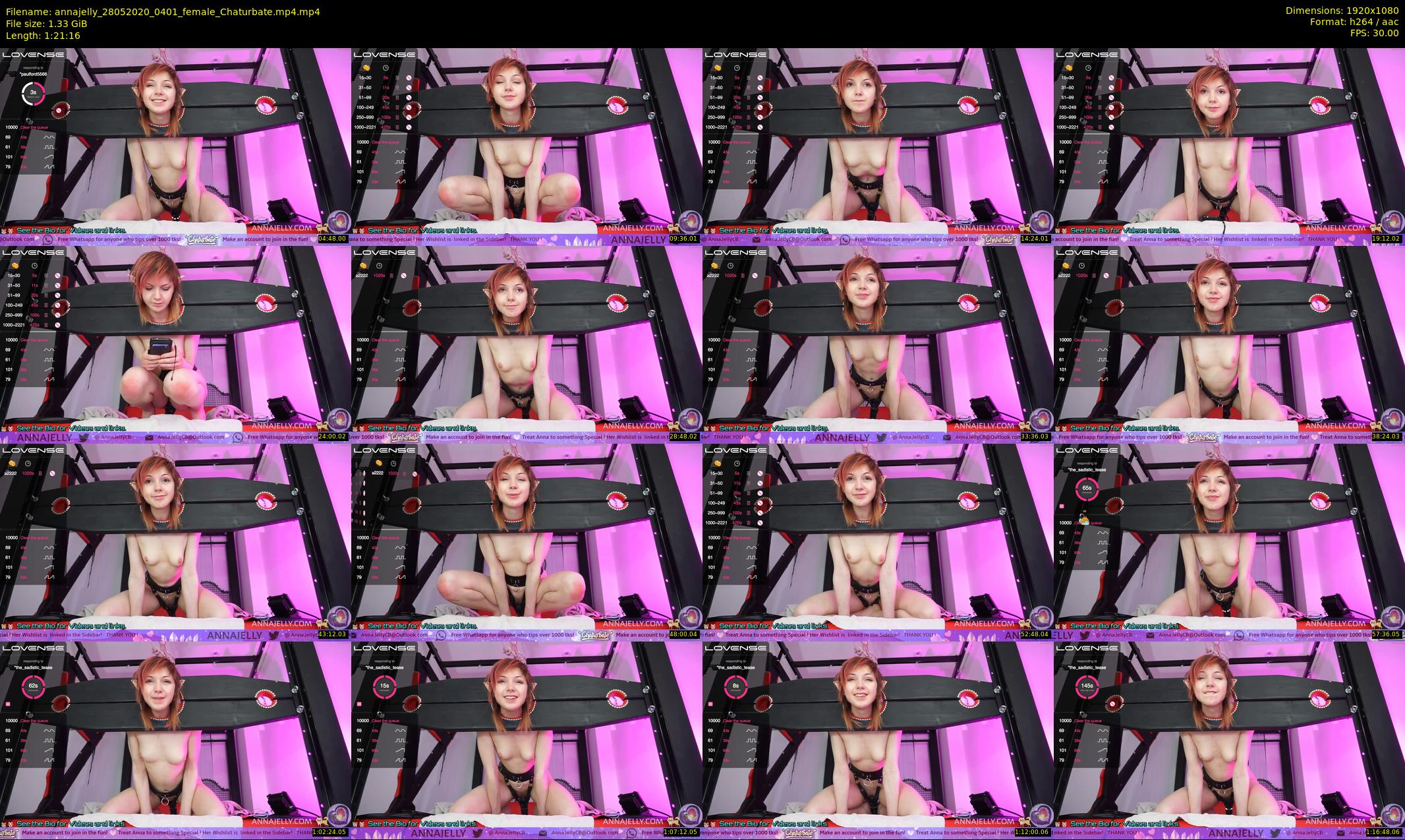 annajelly — 82 minute Chaturbate couple cam show recording, 1080p, May 28, 2020