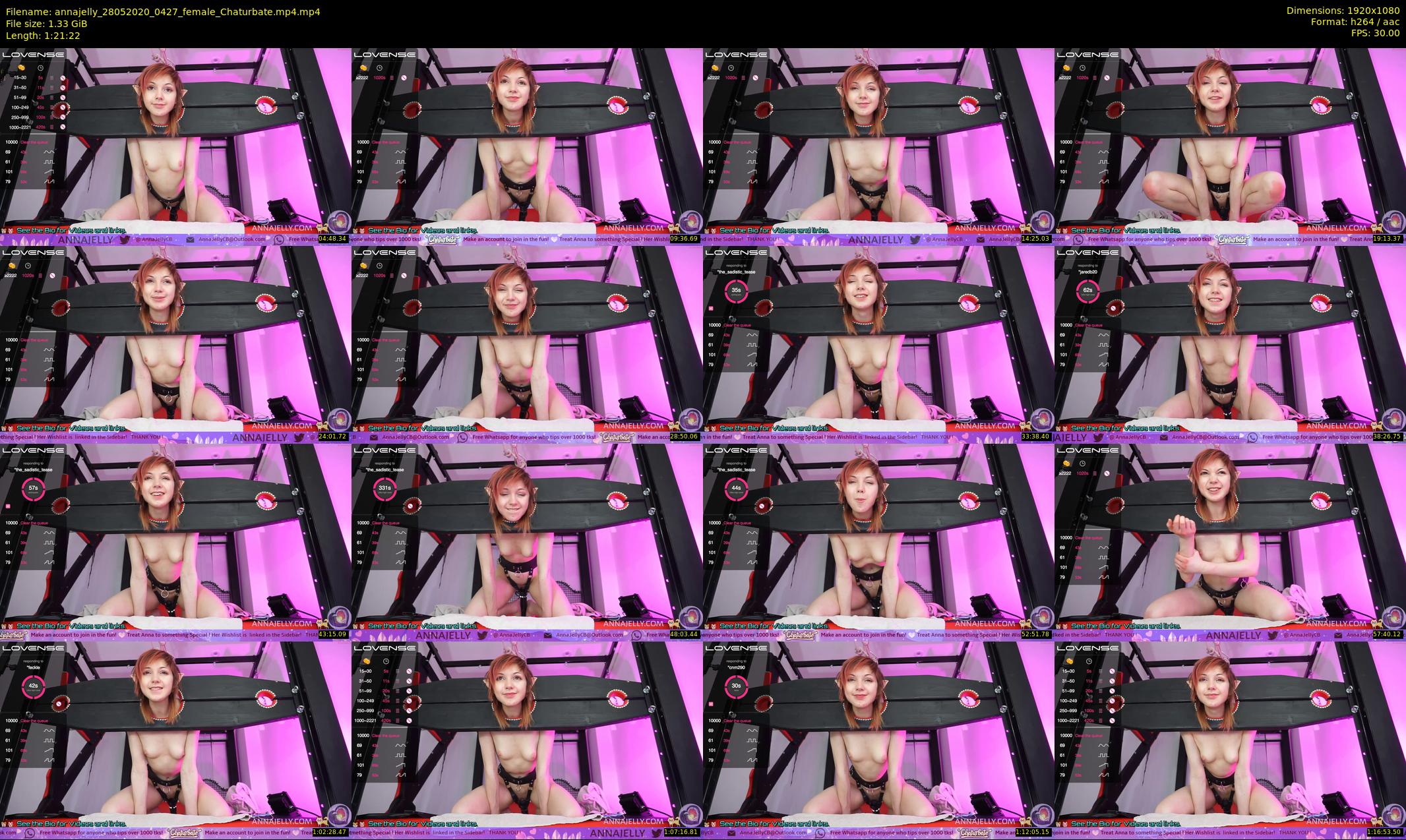 annajelly — 82 minute Chaturbate couple cam show recording, 1080p, May 28, 2020