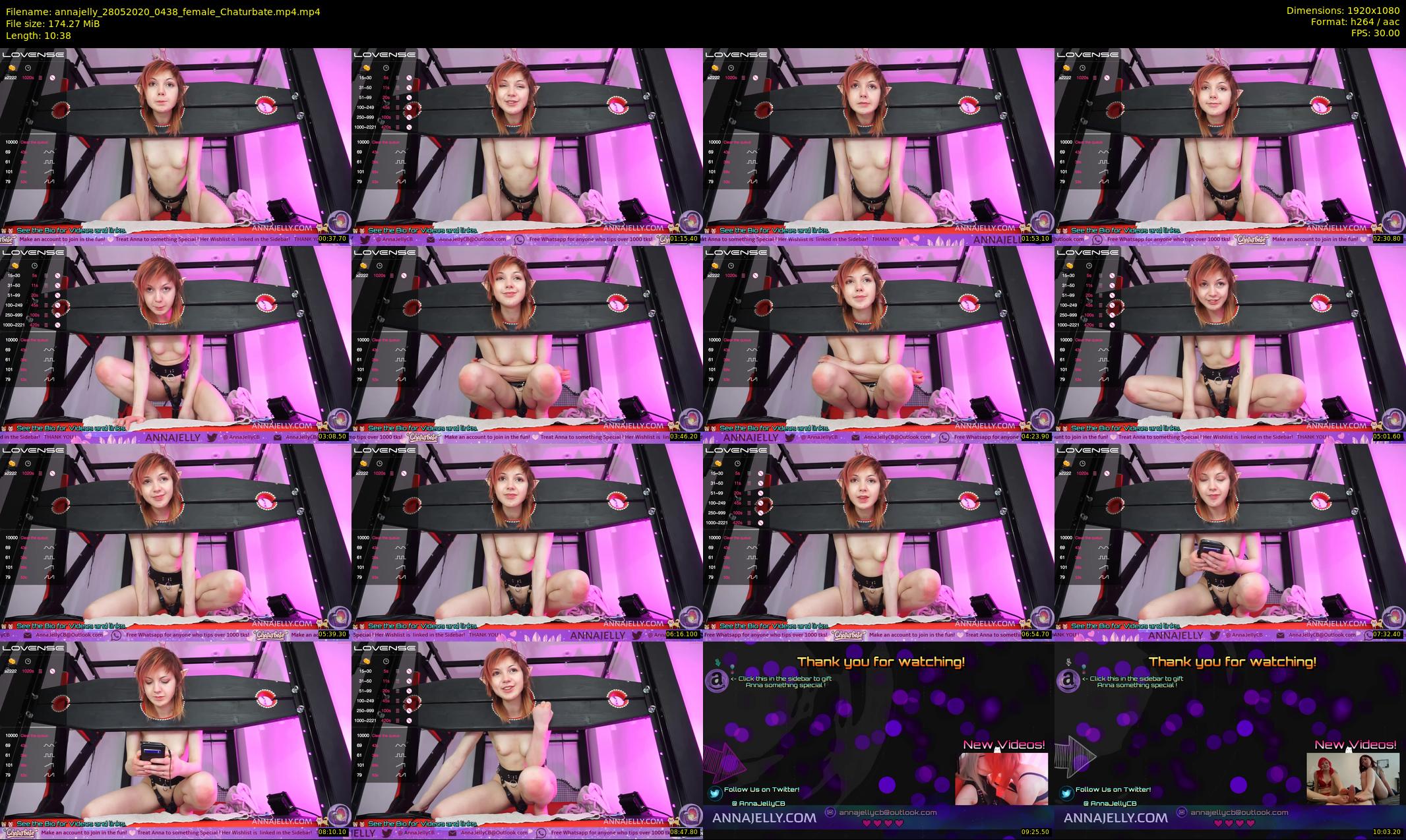 annajelly — 11 minute Chaturbate couple cam show recording, 1080p, May 28, 2020