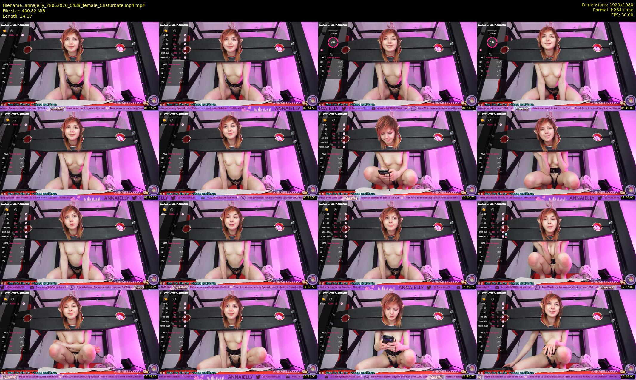 annajelly — 25 minute Chaturbate couple cam show recording, 1080p, May 28, 2020