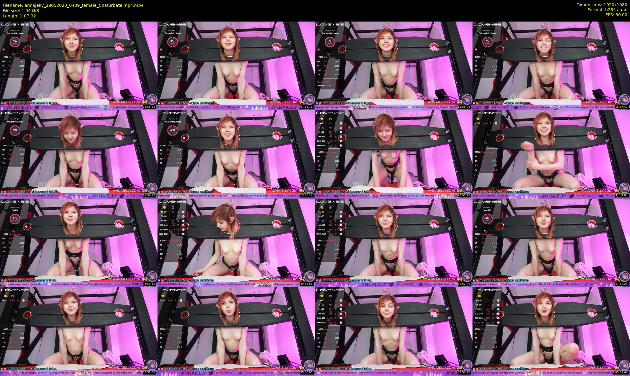 annajelly — 68 minute Chaturbate couple cam show recording, 1080p, May 28, 2020