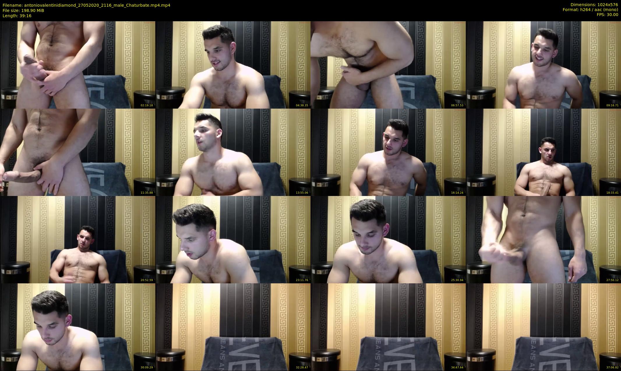 antoniovalentinidiamond — 40 minute Chaturbate male cam show recording, 480p, May 27, 2020