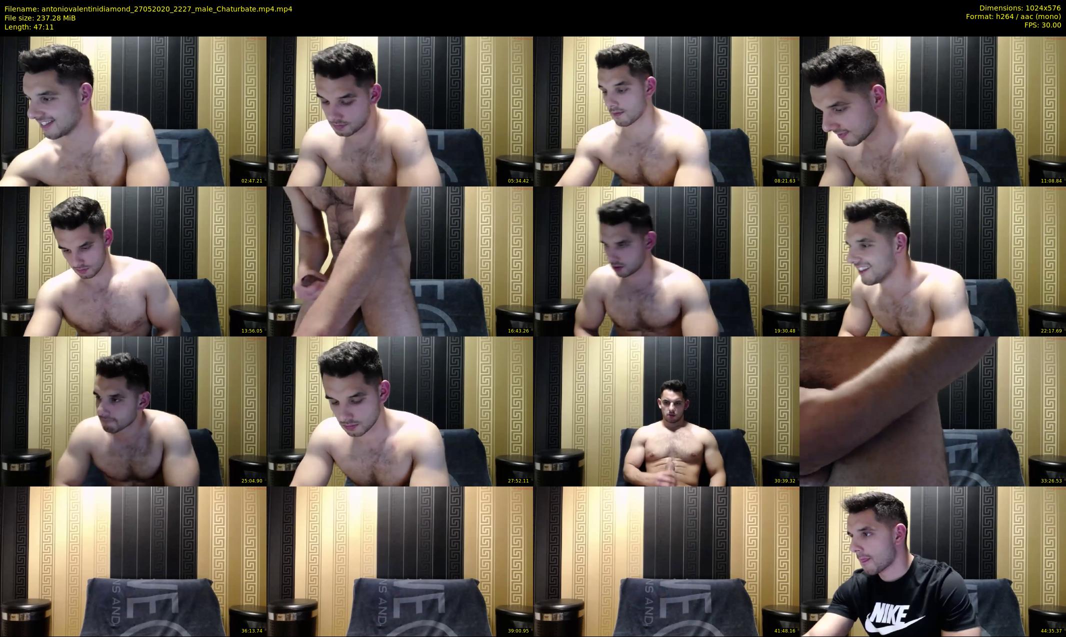 antoniovalentinidiamond — 48 minute Chaturbate male cam show recording, 480p, May 27, 2020