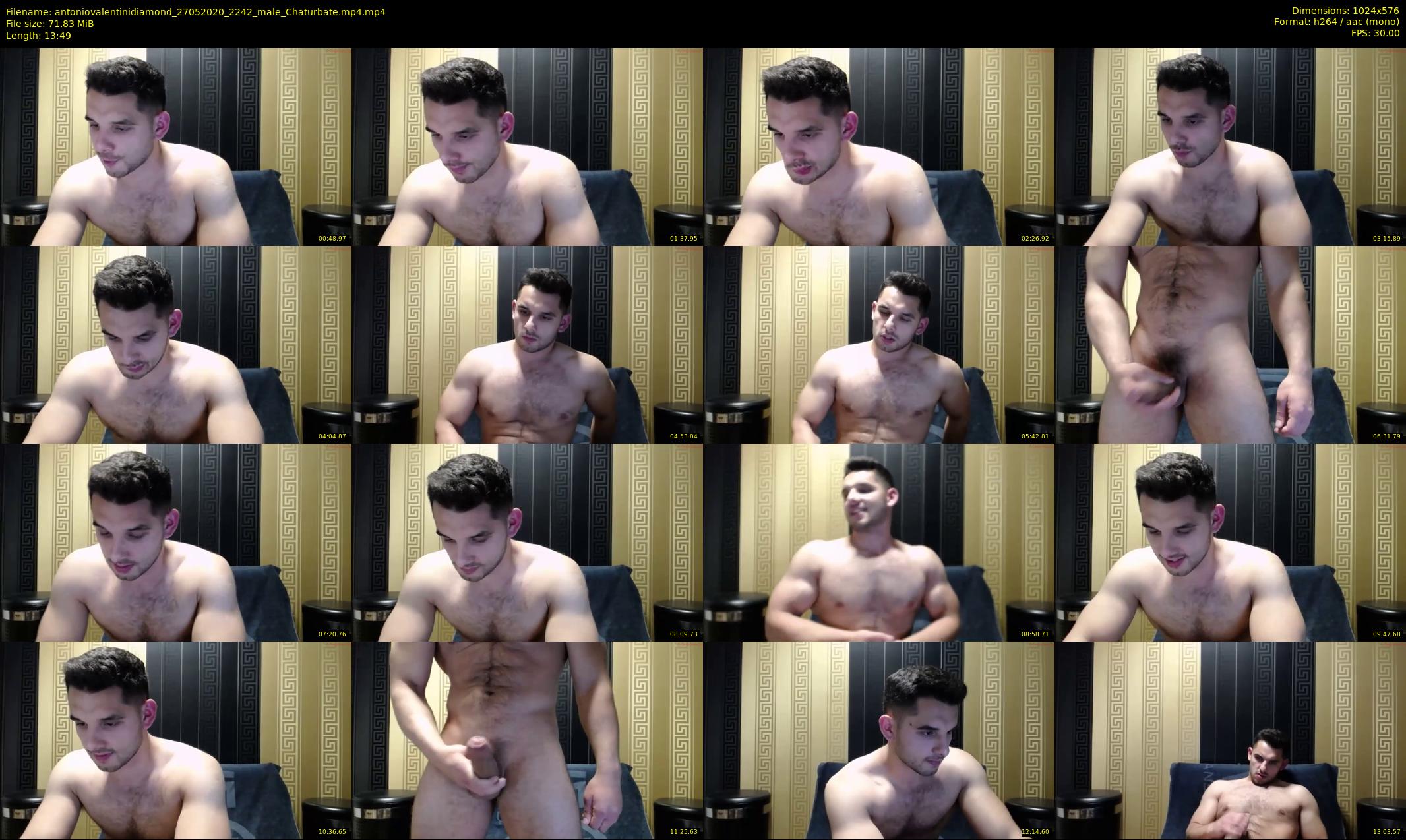 antoniovalentinidiamond — 14 minute Chaturbate male cam show recording, 480p, May 27, 2020