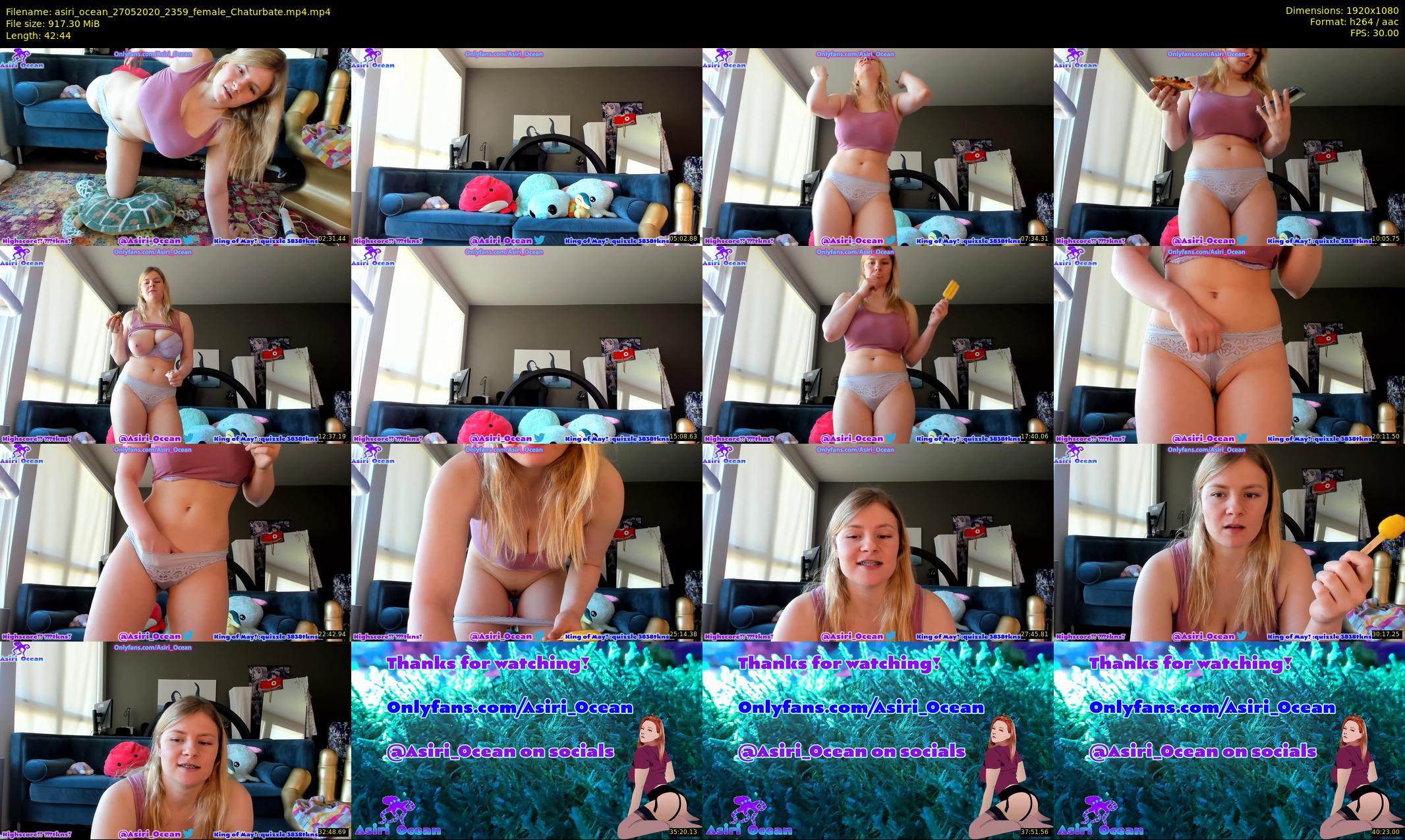 asiri_ocean — 43 minute Chaturbate female cam show recording, 1080p, May 27, 2020