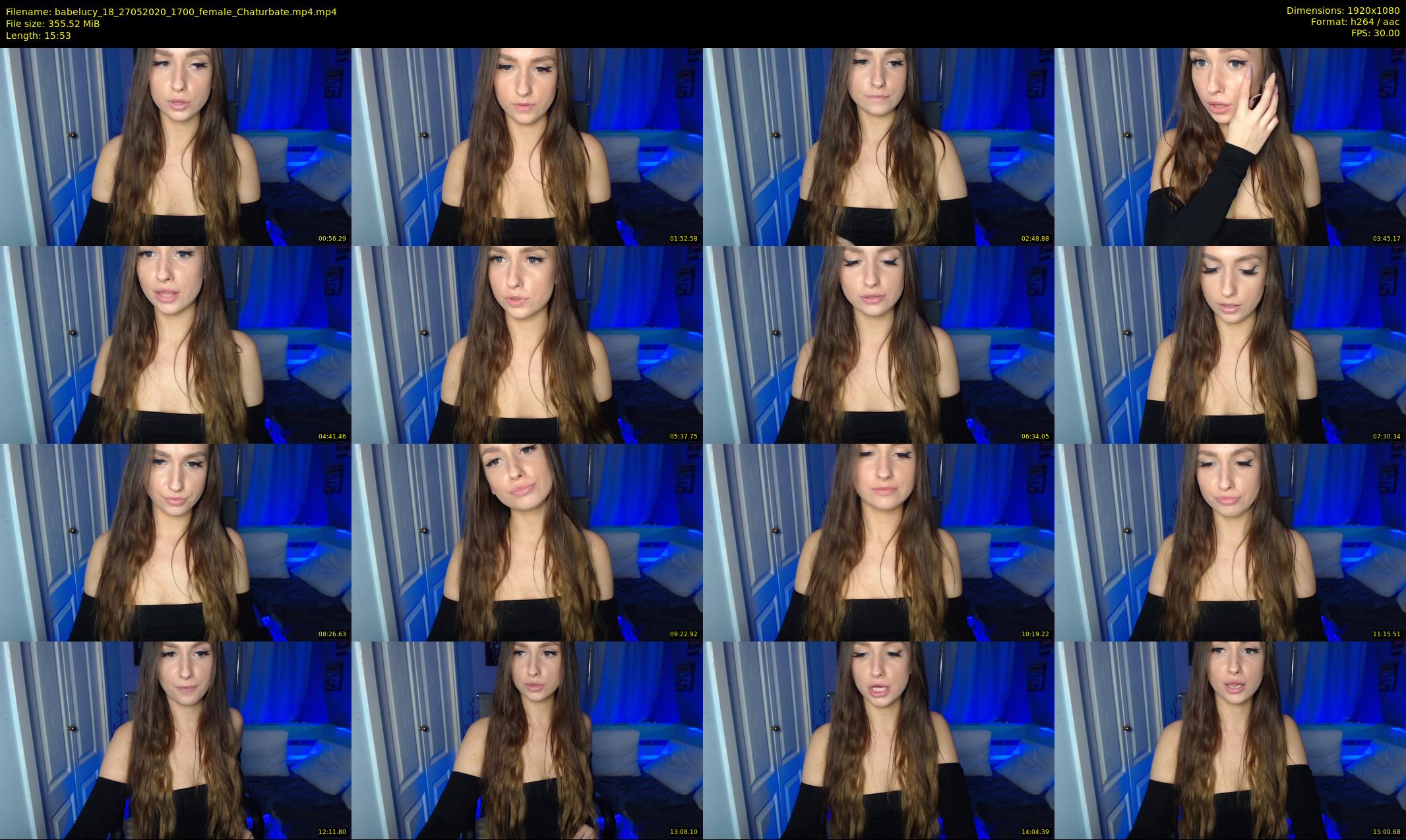 babelucy_18 — 16 minute Chaturbate female cam show recording, 1080p, May 27, 2020