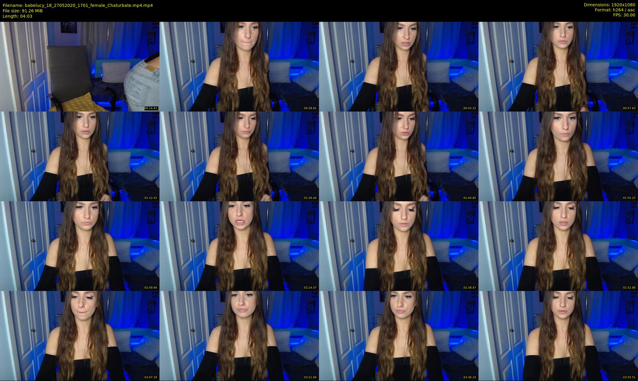 babelucy_18 — 5 minute Chaturbate female cam show recording, 1080p, May 27, 2020