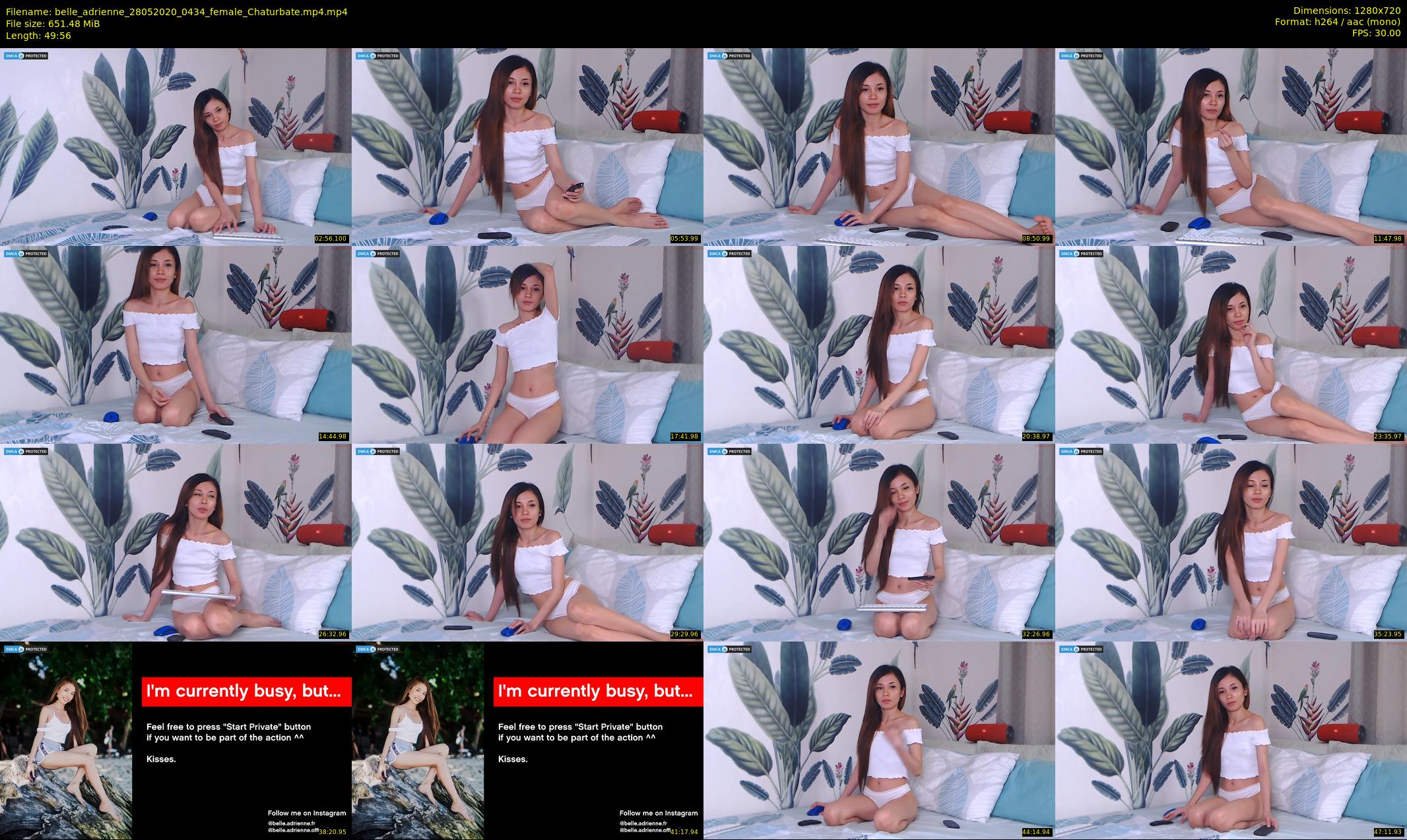 belle_adrienne — 50 minute Chaturbate couple cam show recording, 720p, May 28, 2020