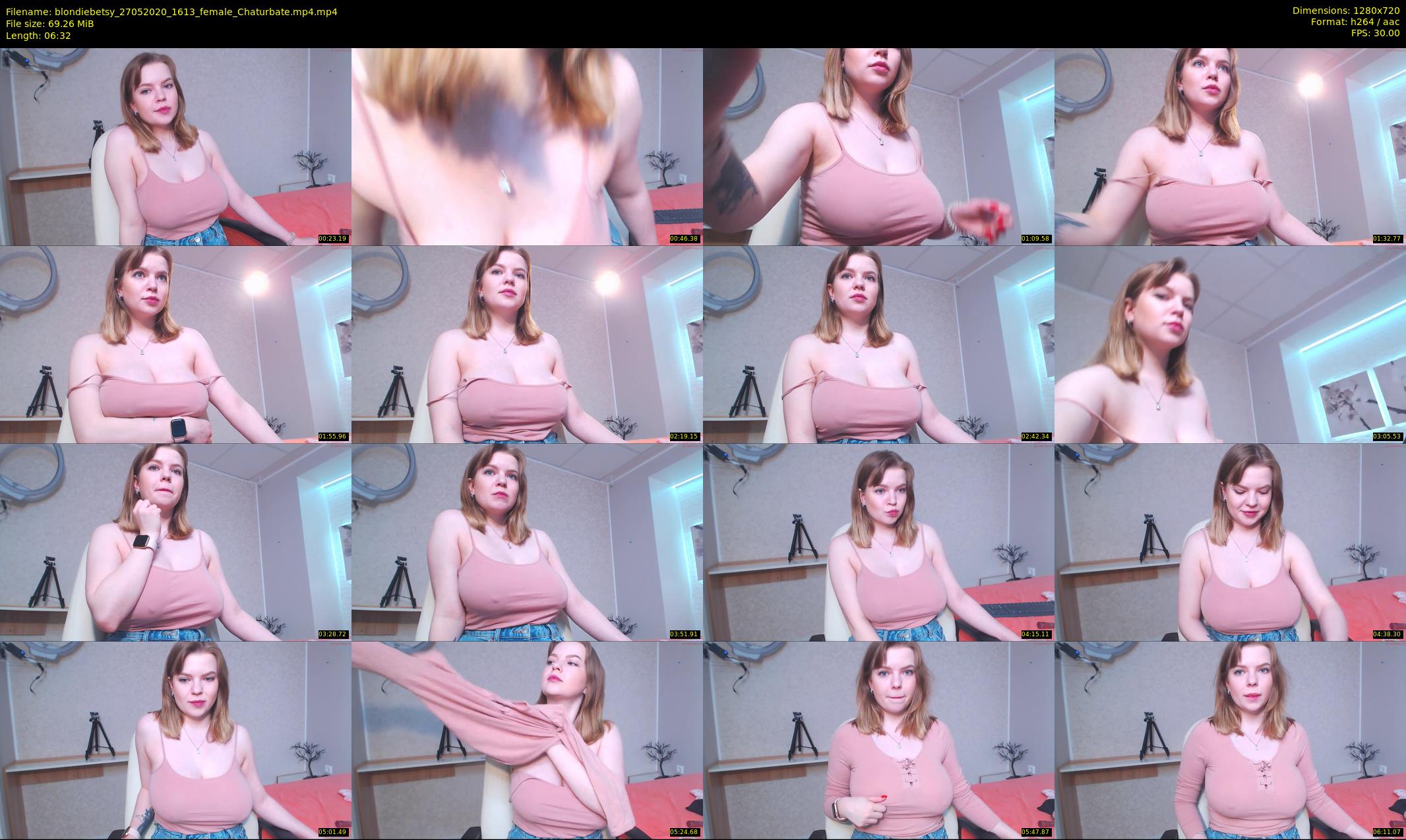 blondiebetsy — 7 minute Chaturbate female cam show recording, 720p, May 27, 2020