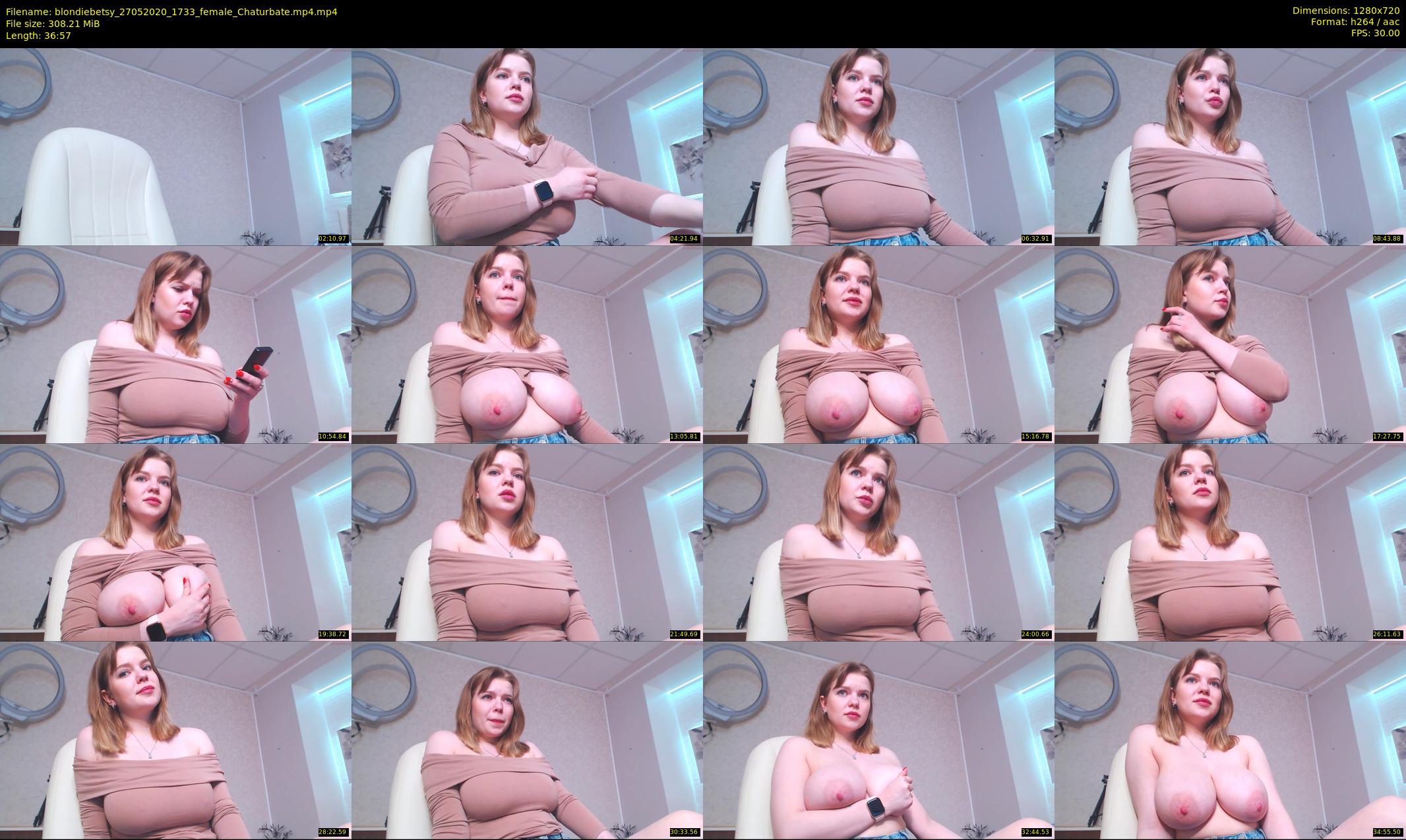 blondiebetsy — 37 minute Chaturbate female cam show recording, 720p, May 27, 2020