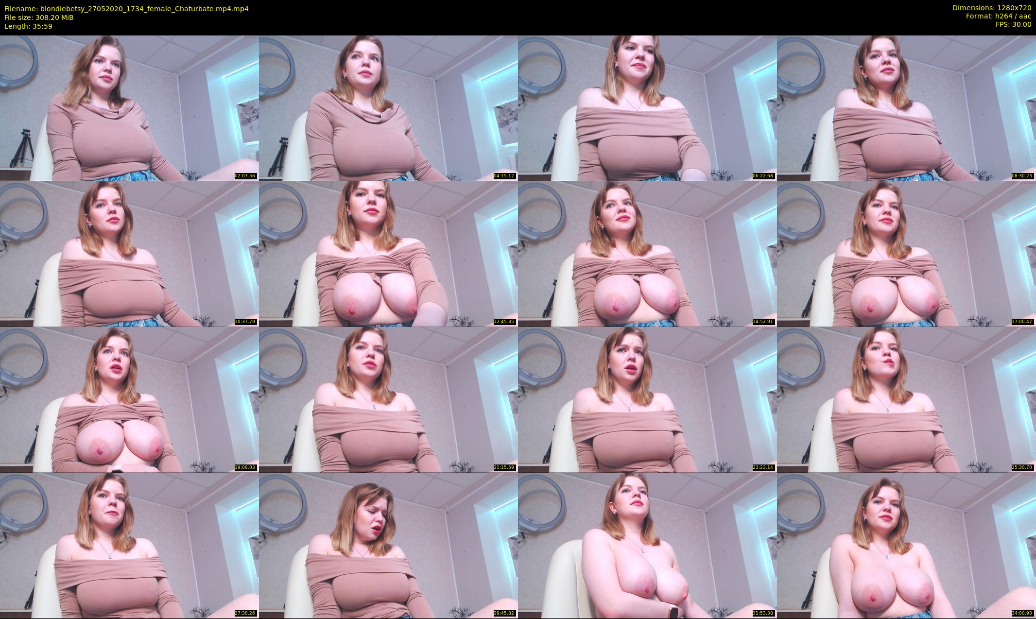 blondiebetsy — 36 minute Chaturbate female cam show recording, 720p, May 27, 2020