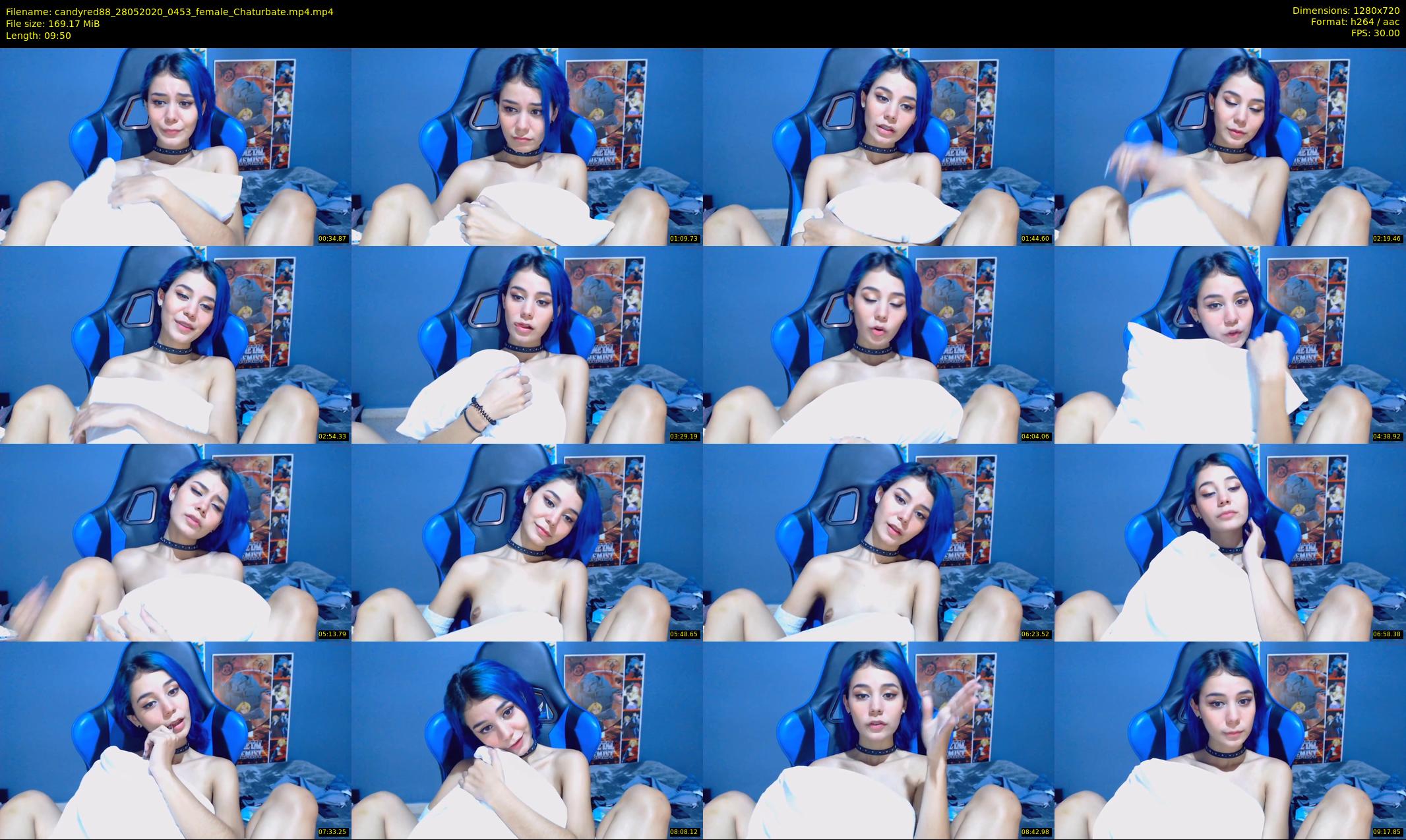 candyred88 — 10 minute Chaturbate female cam show recording, 720p, May 28, 2020