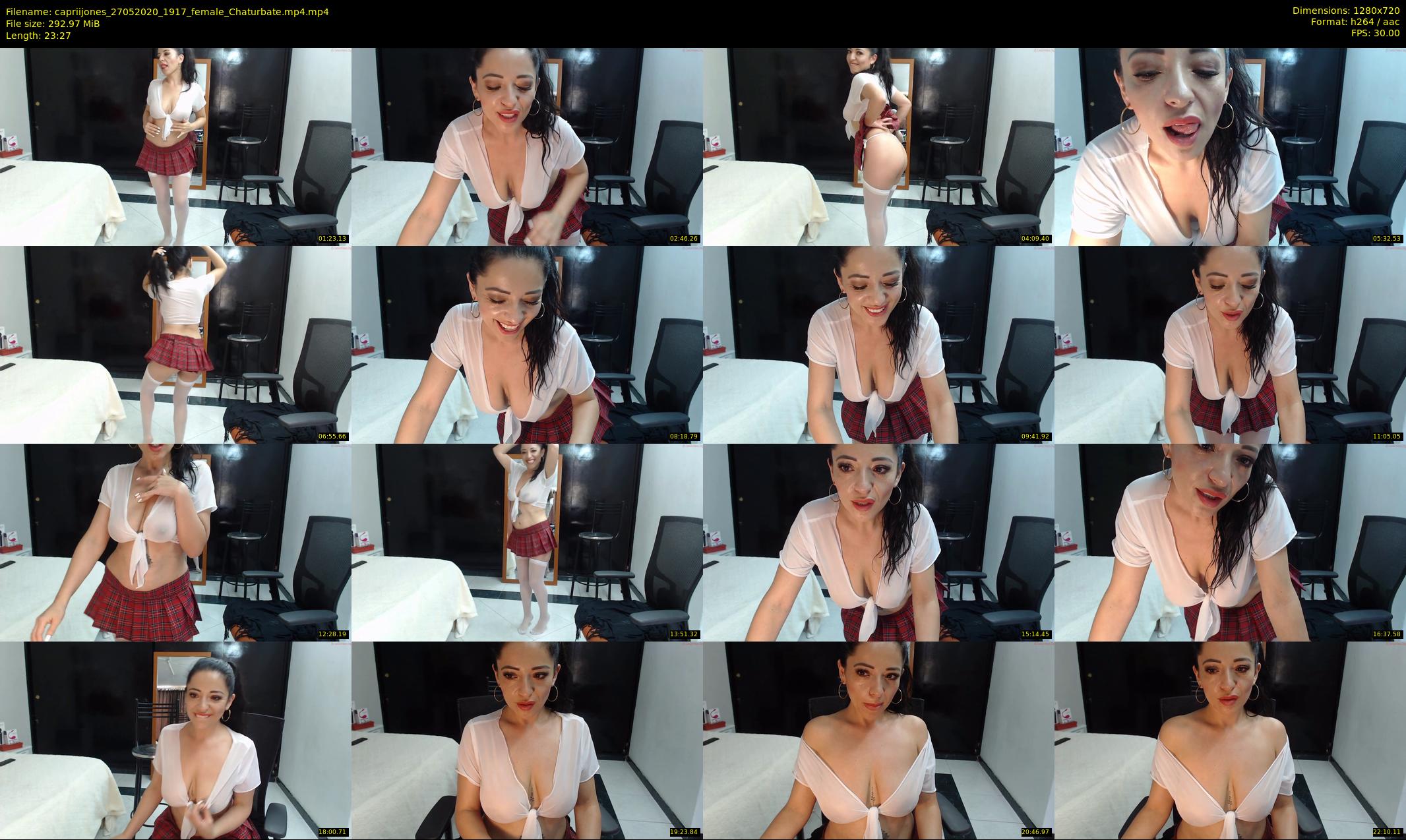 capriijones — 24 minute Chaturbate female cam show recording, 720p, May 27, 2020