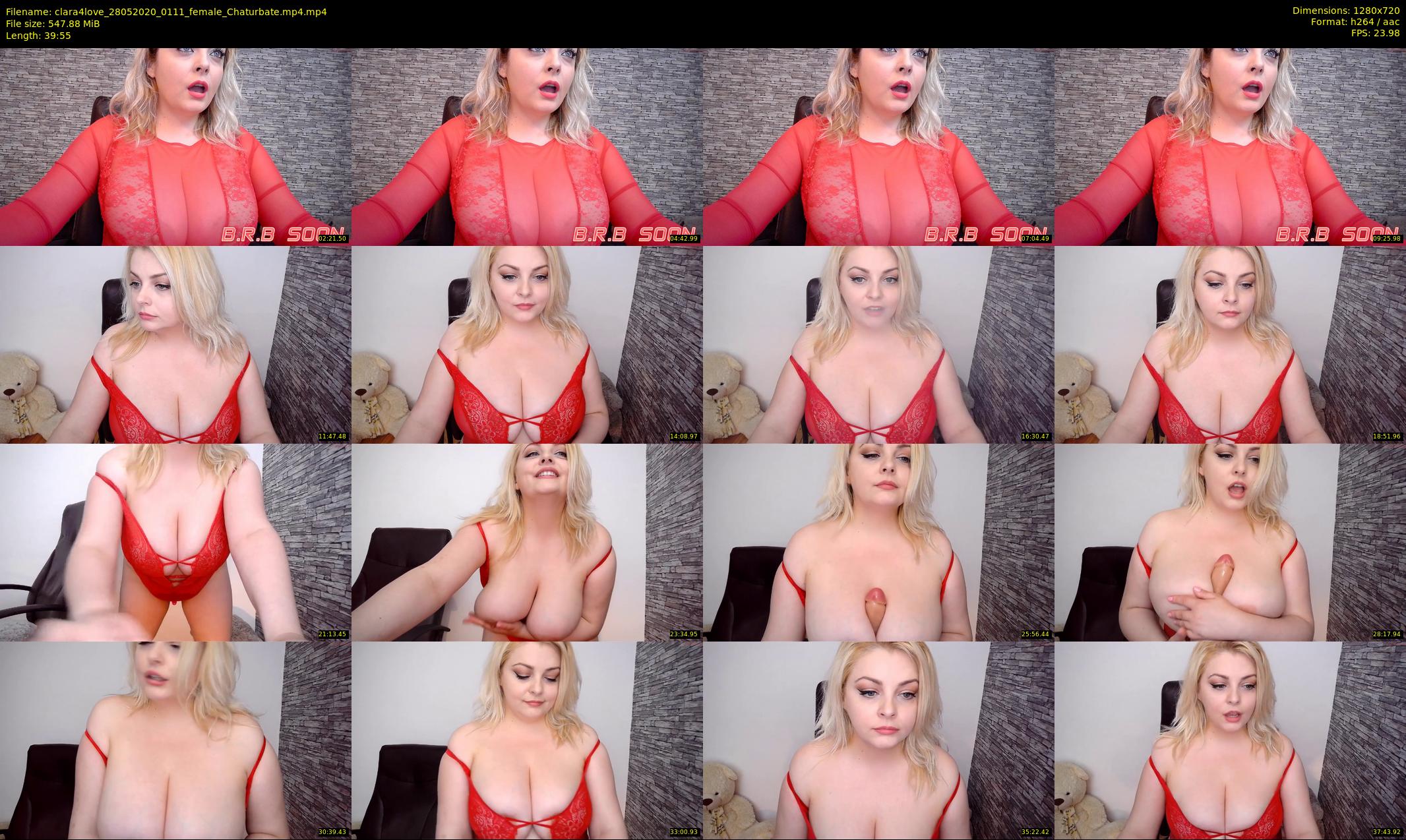 clara4love — 40 minute Chaturbate female cam show recording, 720p, May 28, 2020