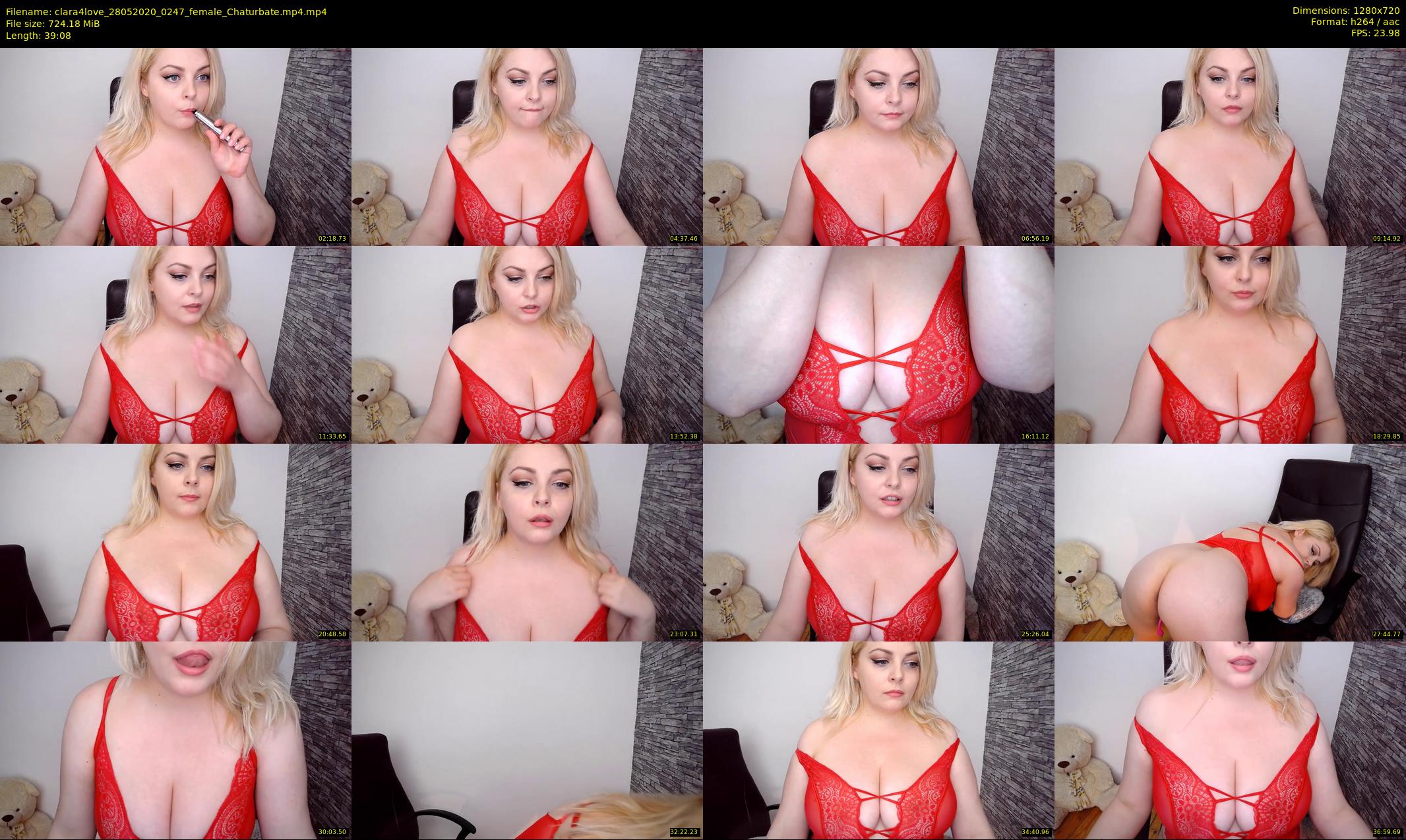clara4love — 40 minute Chaturbate female cam show recording, 720p, May 28, 2020