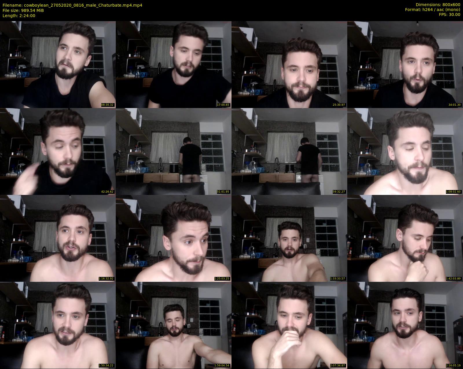 cowboylean — 144 minute Chaturbate male cam show recording, 480p, May 27, 2020